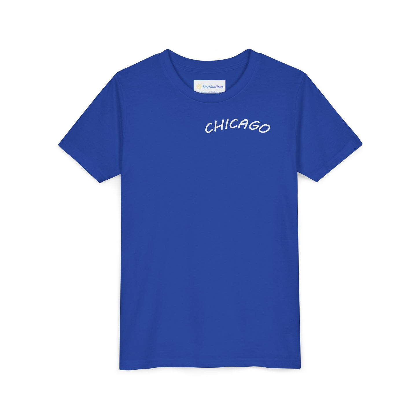 Retro Chicago Sunset Unisex Youth Short Sleeve Tee