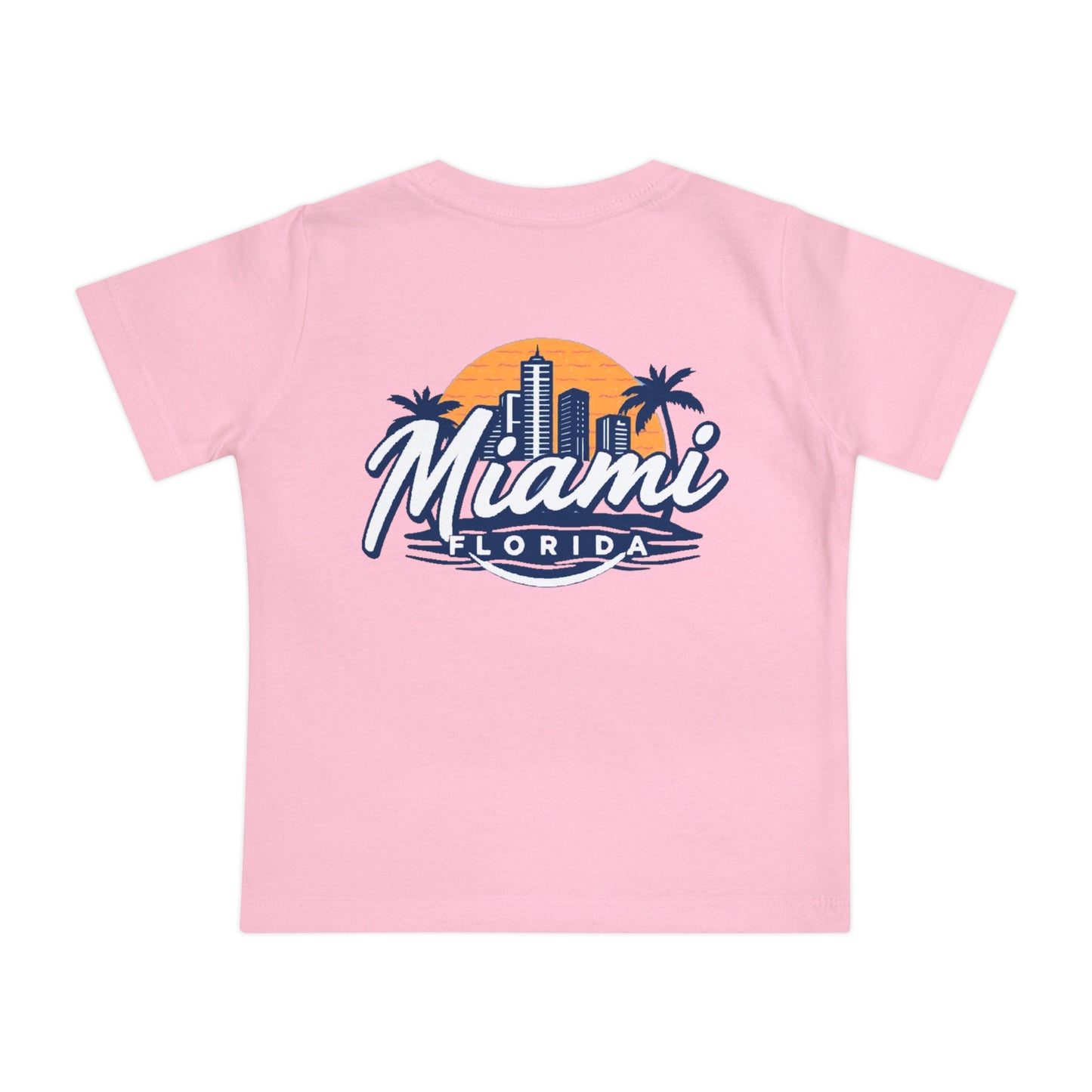Retro Miami Unisex Baby Short Sleeve T-Shirt