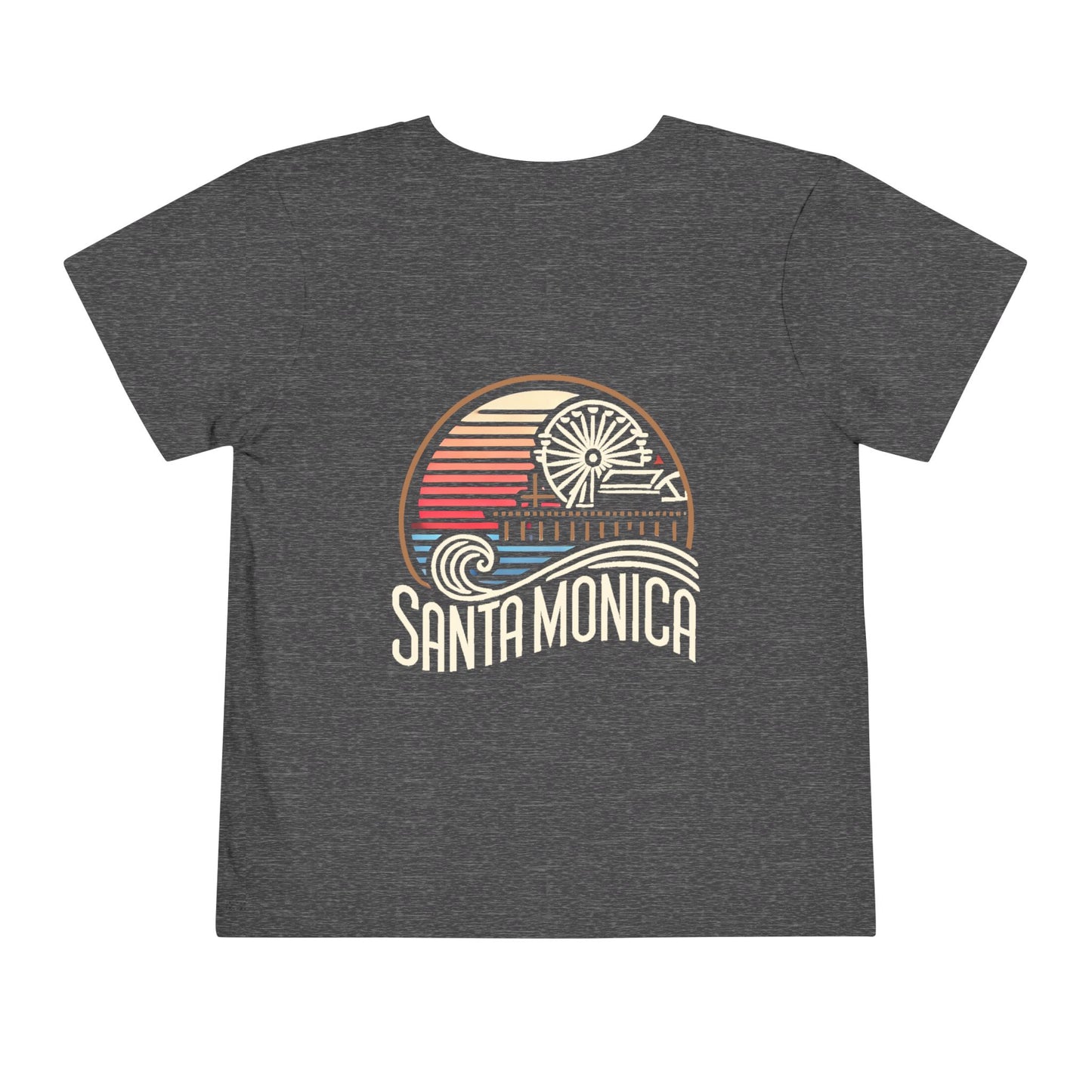 Vibrant Santa Monica Unisex Toddler Short Sleeve Tee
