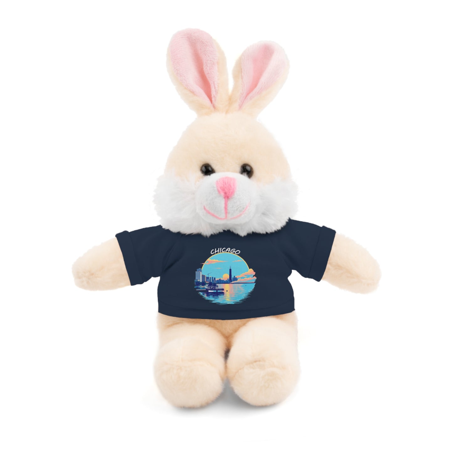 Retro Chicago Sunset Stuffed Animals with Tee