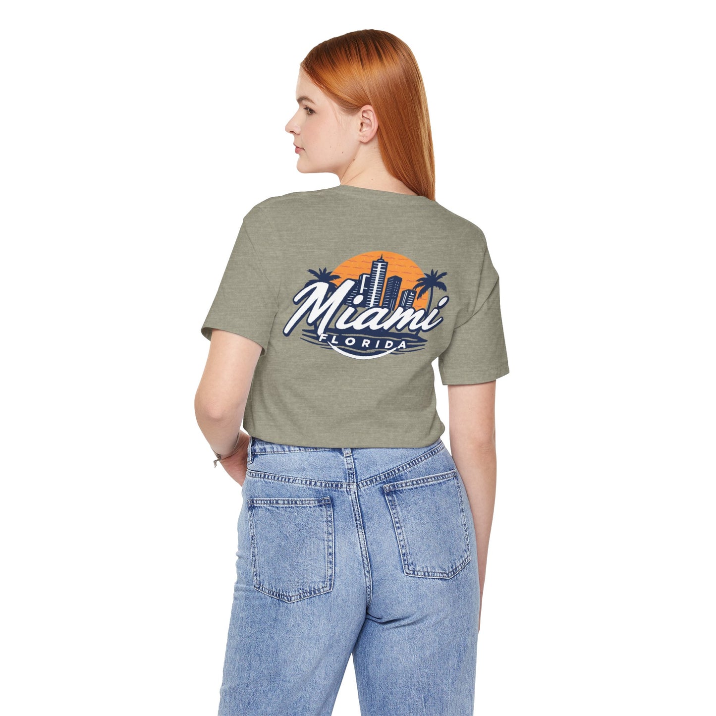 Retro Miami Unisex Jersey Short Sleeve Tee