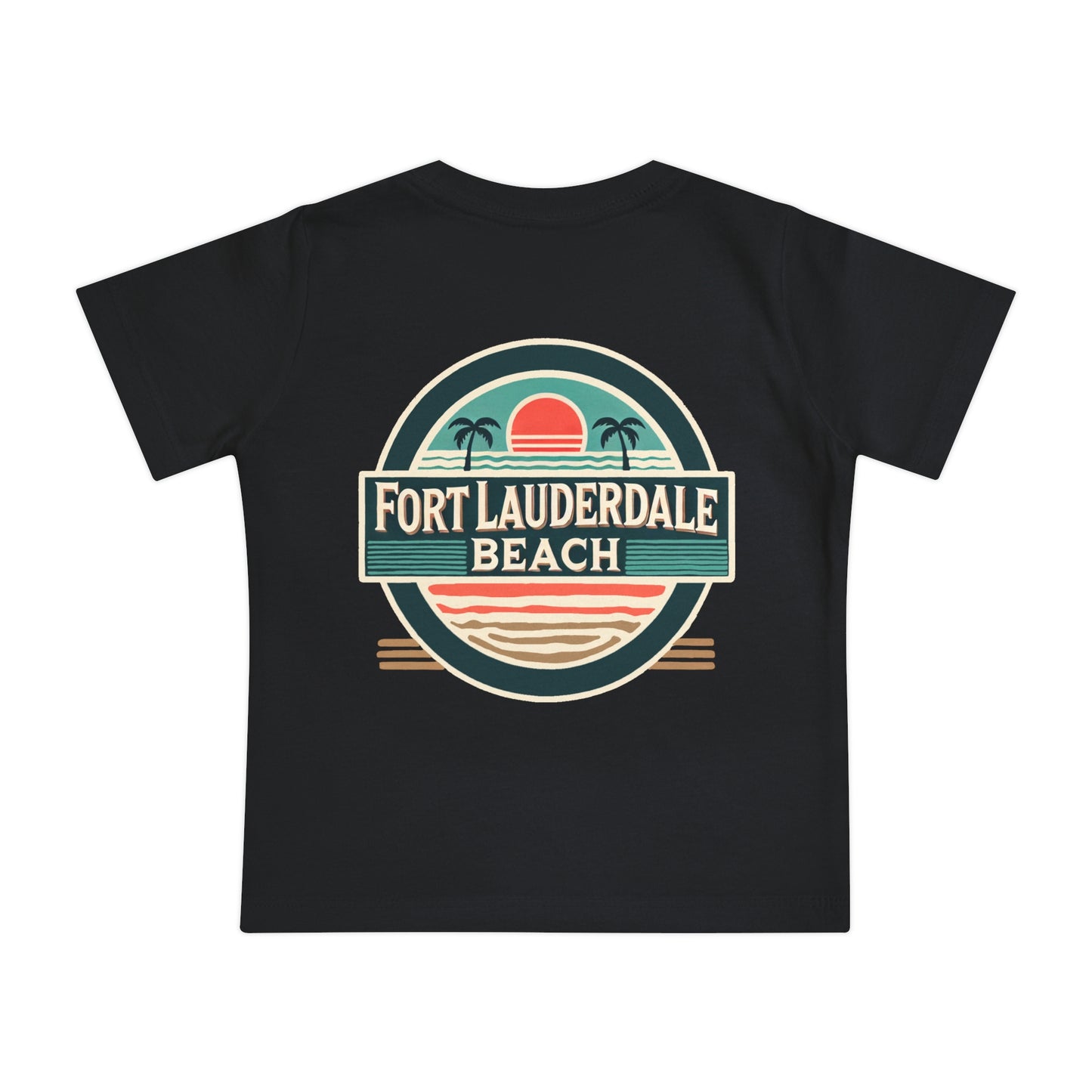Vintage Fort Lauderdale Unisex Baby Short Sleeve T-Shirt