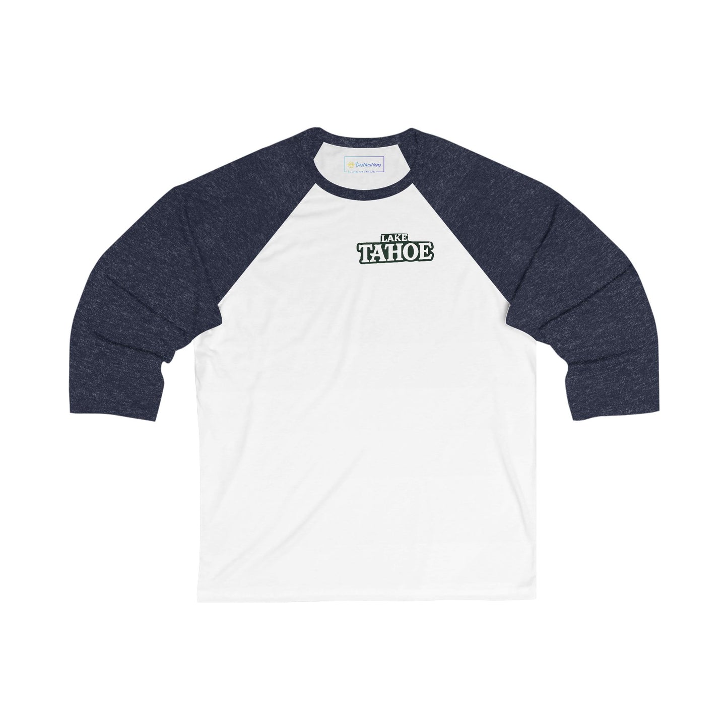 Vintage Lake Tahoe Men's 3/4 Sleeve Baseball Tee