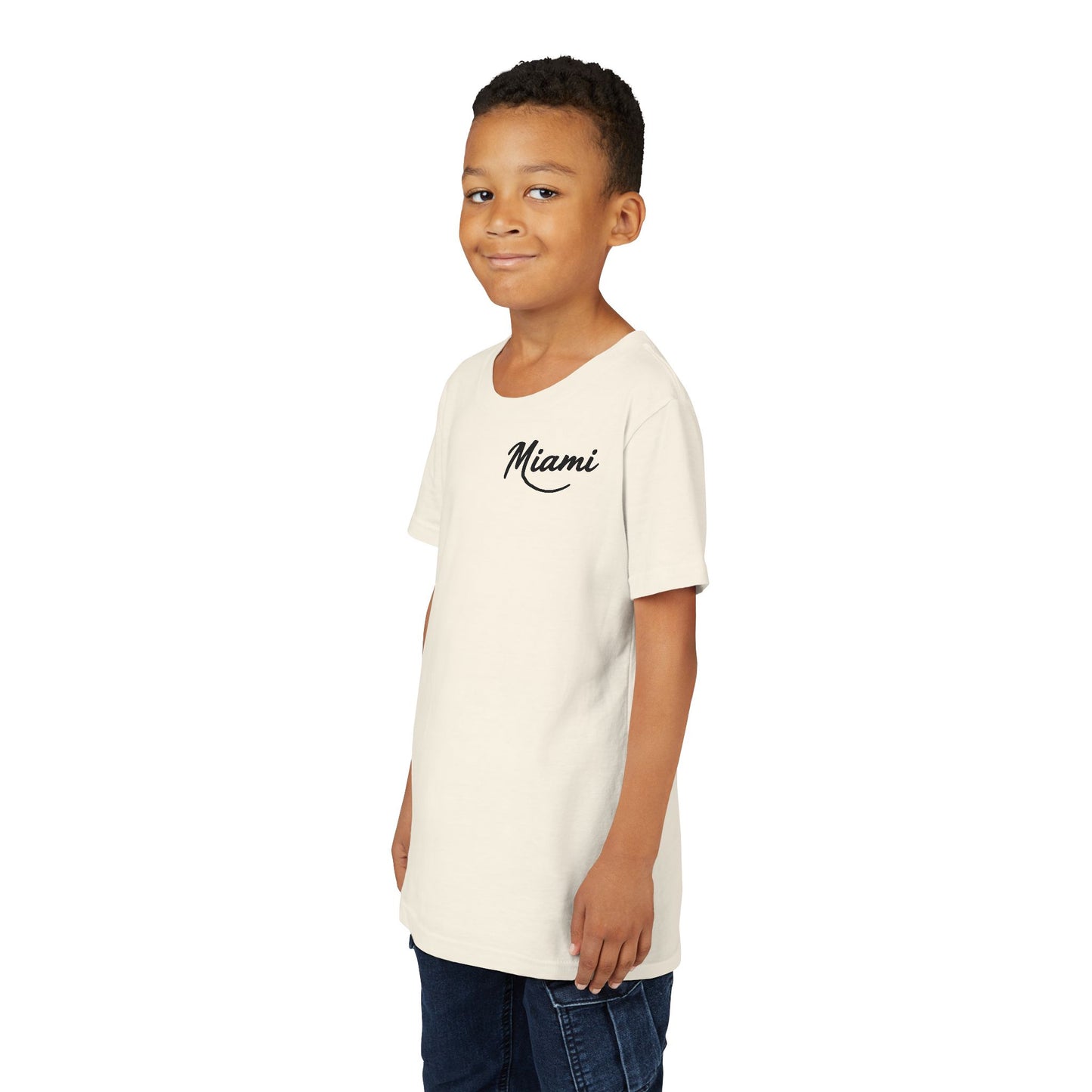 Retro Miami Unisex Youth Short Sleeve Tee