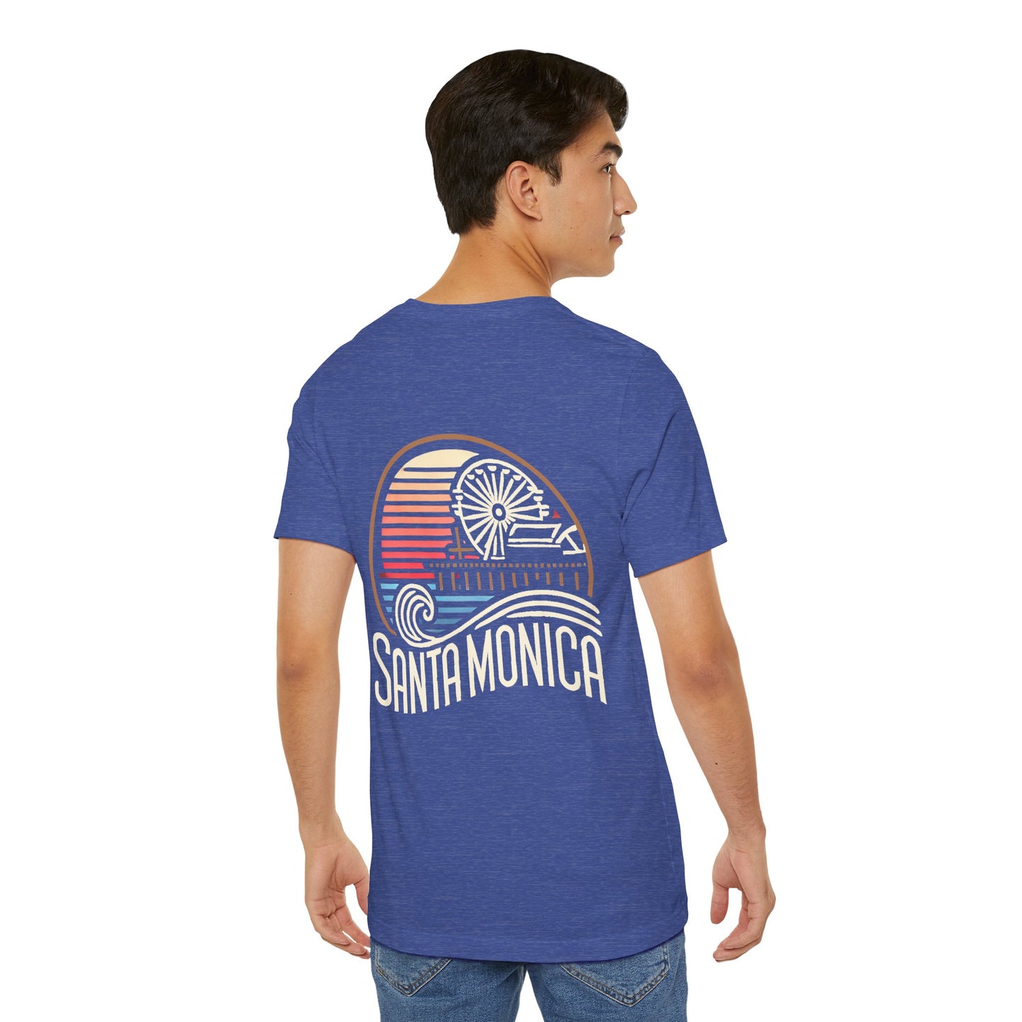 Vibrant Santa Monica Unisex Jersey Short Sleeve Tee