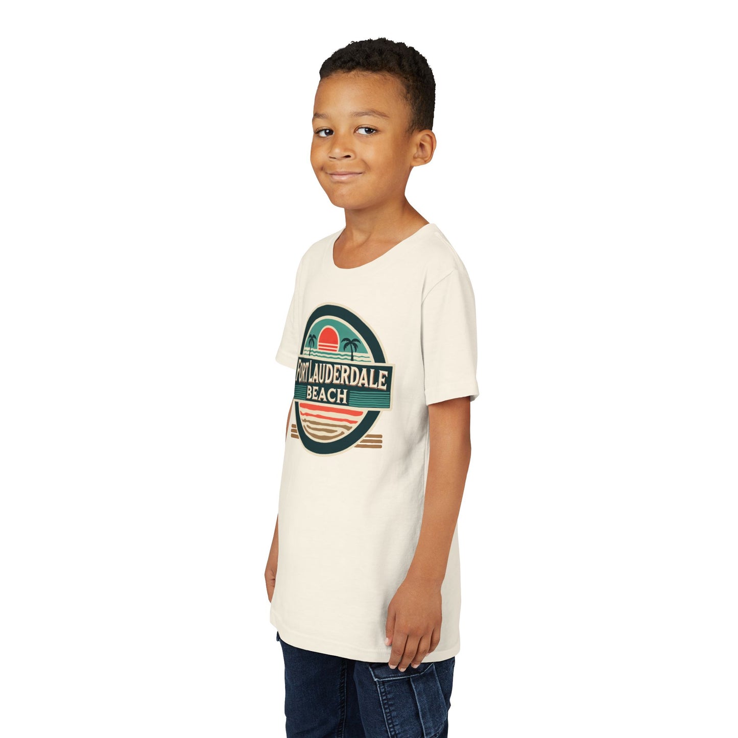 Vintage Fort Lauderdale Unisex Youth Short Sleeve Tee
