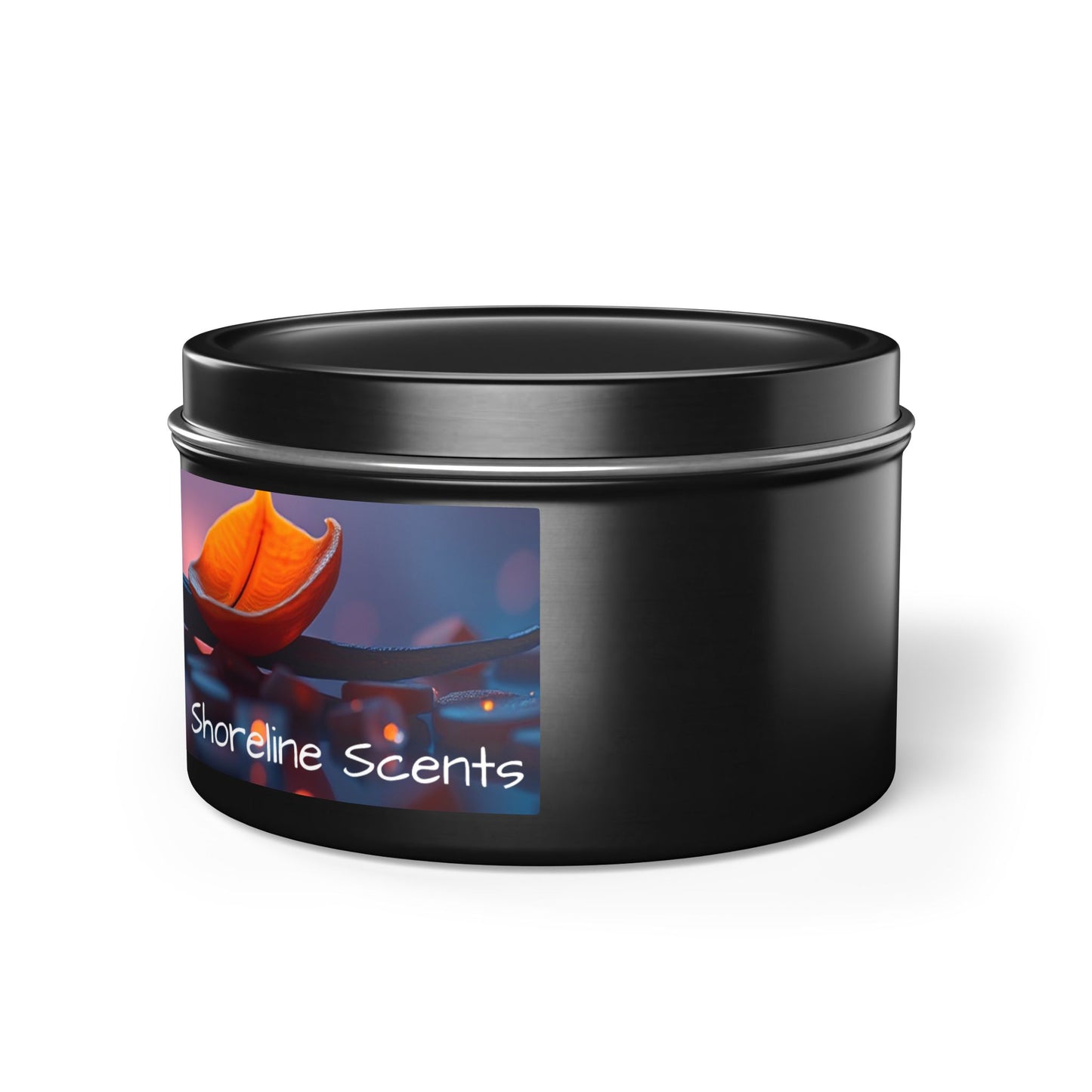 Vanilla Bean Scented Rustic Tin Candle