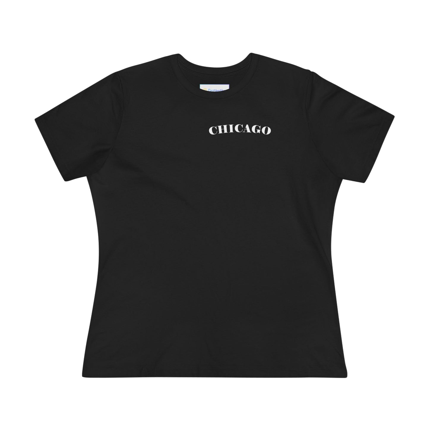 Mystery Noir Chicago Skyline Sunset Women's Cotton Tee