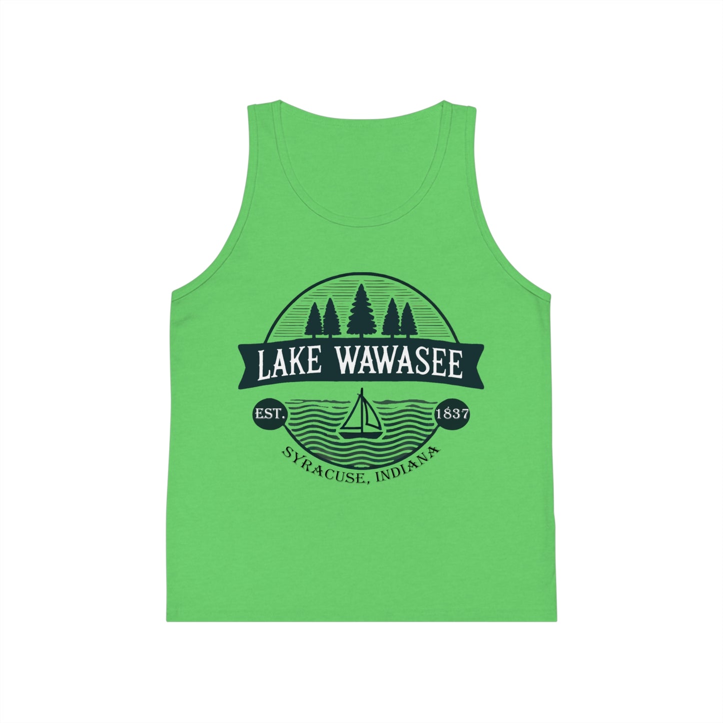 Vintage Lake Wawasee Unisex Kids Jersey Tank Top