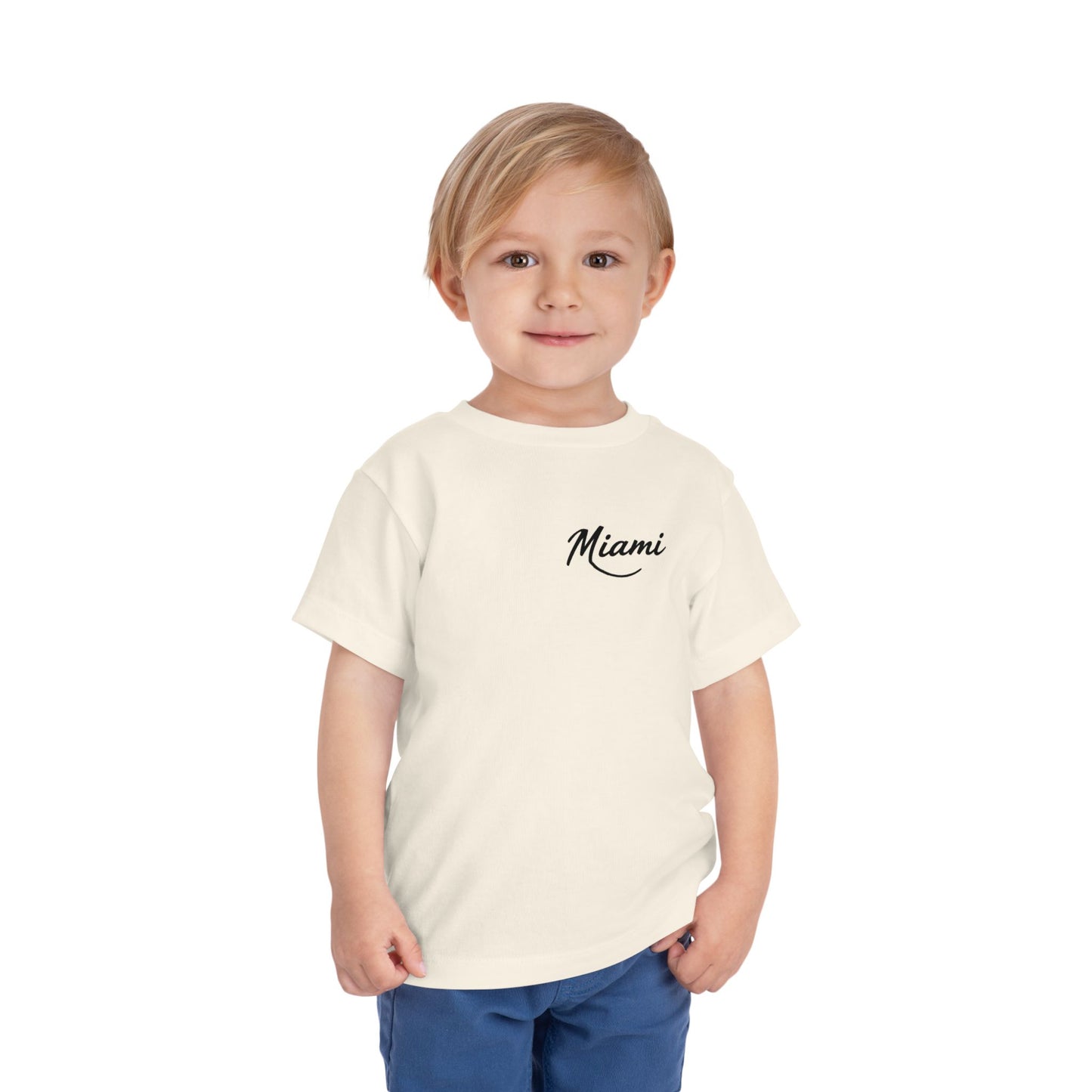 Retro Miami Unisex Toddler Short Sleeve Tee