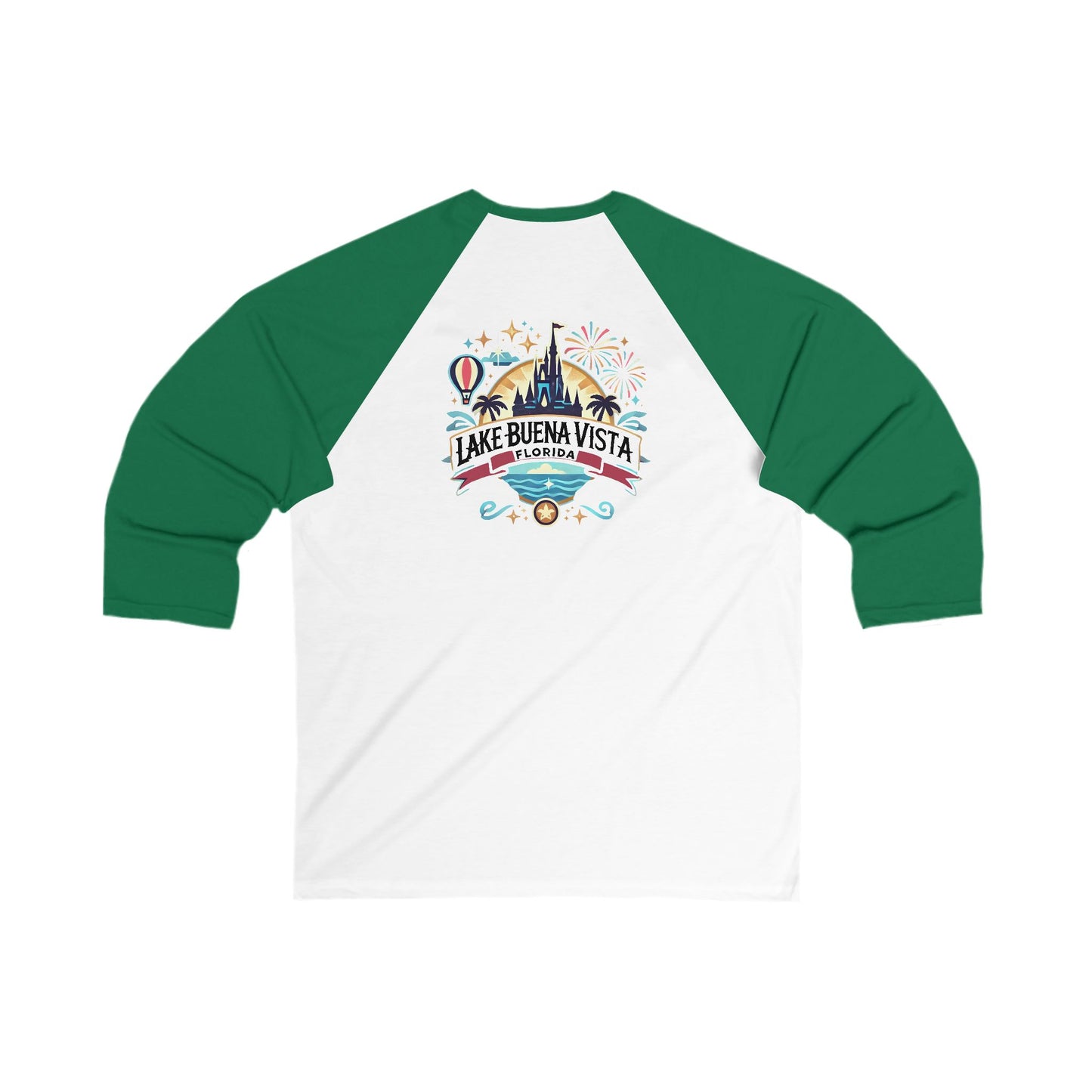 Adventurous Lake Buena Vista Men's 3/4 Sleeve Baseball Tee