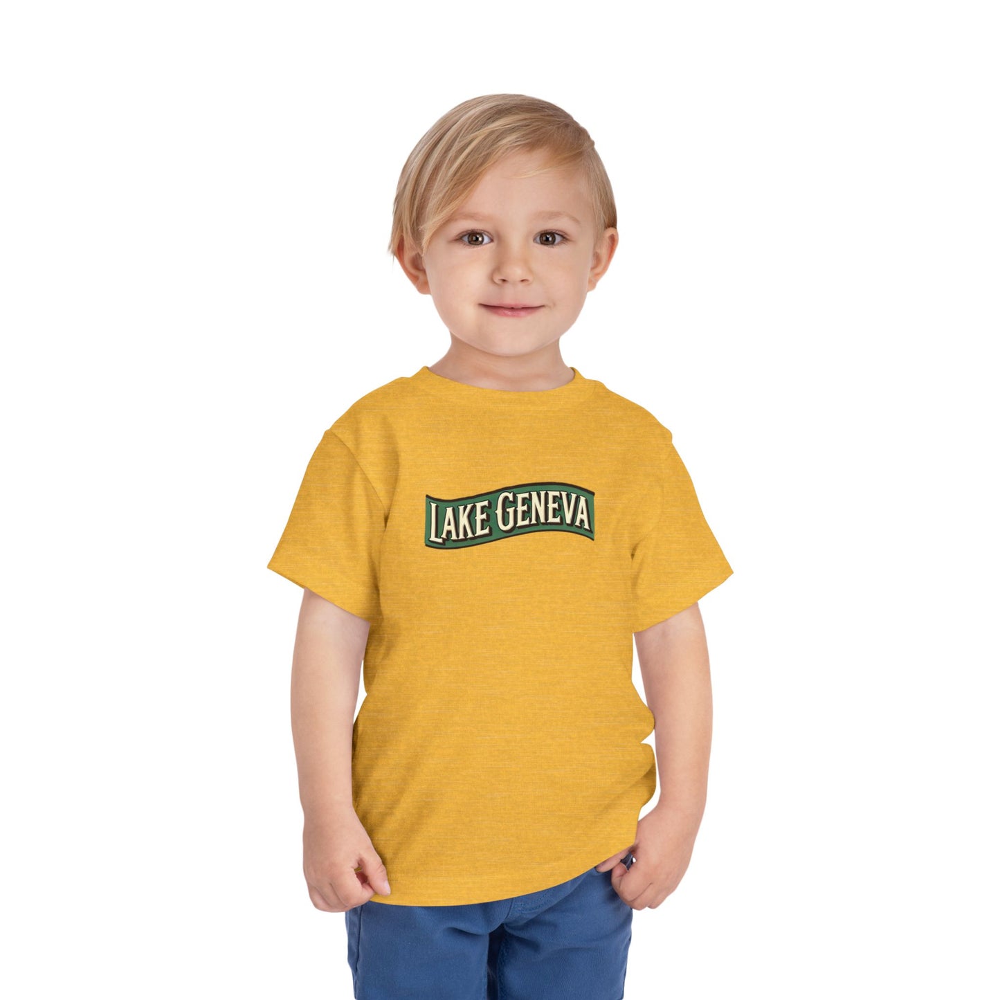 Retro Lake Geneva Unisex Toddler Short Sleeve Tee