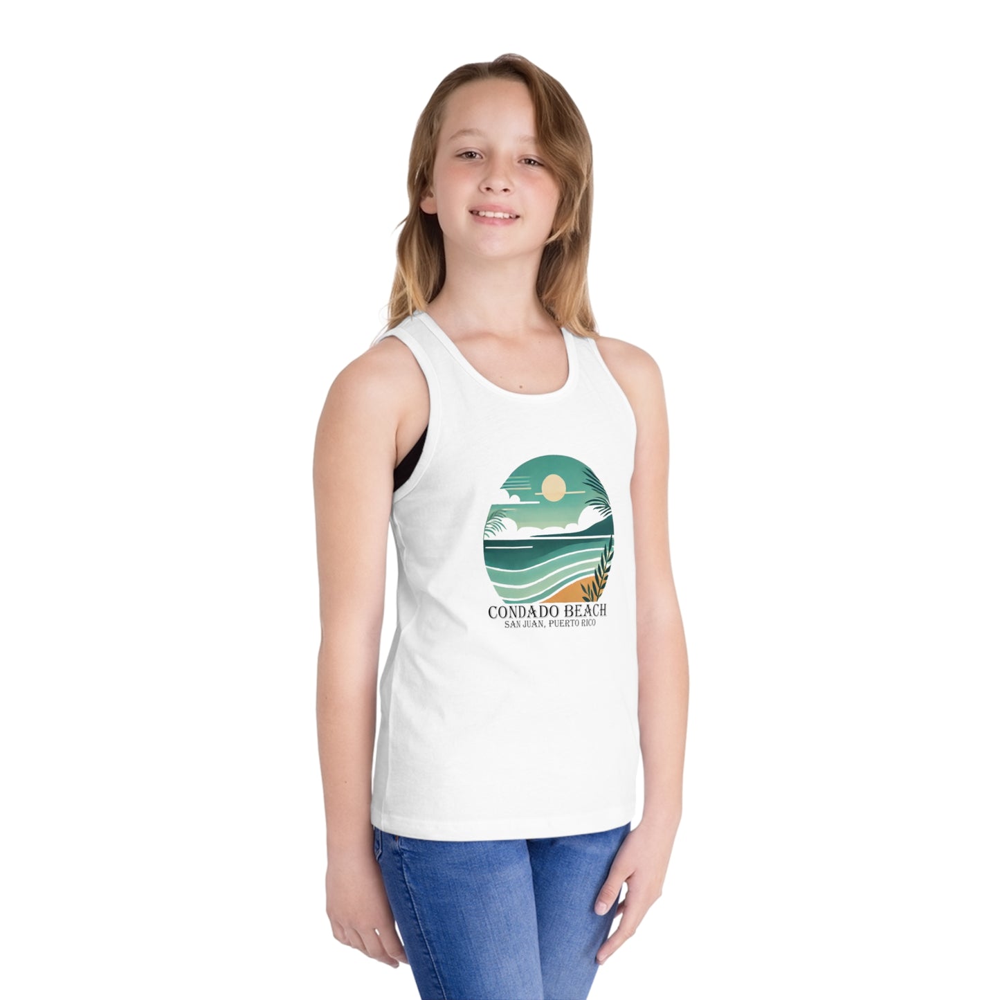 Coastal Vibes Condado Beach Unisex Kids Jersey Tank Top