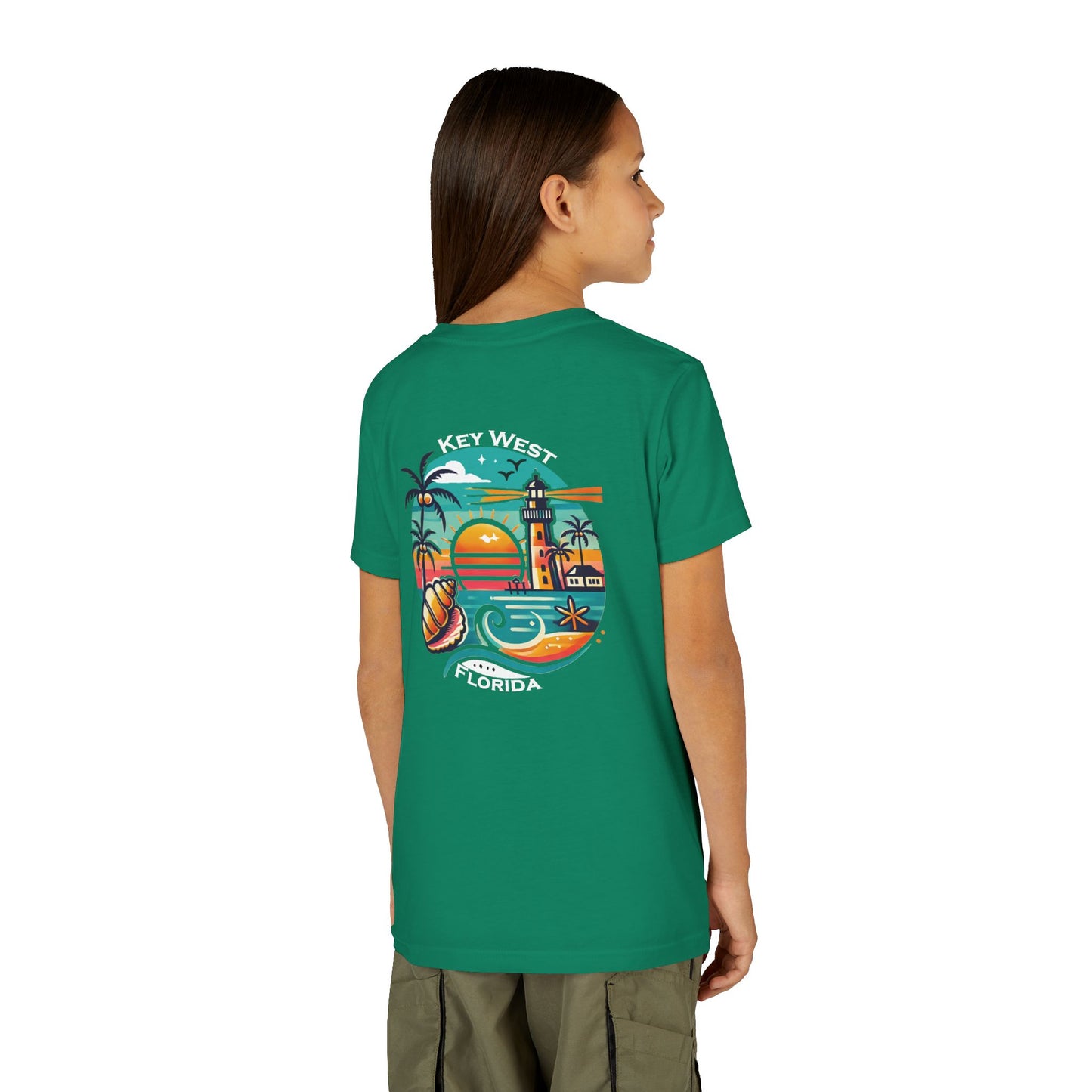 Vibrant Key West Youth Short Sleeve Tee