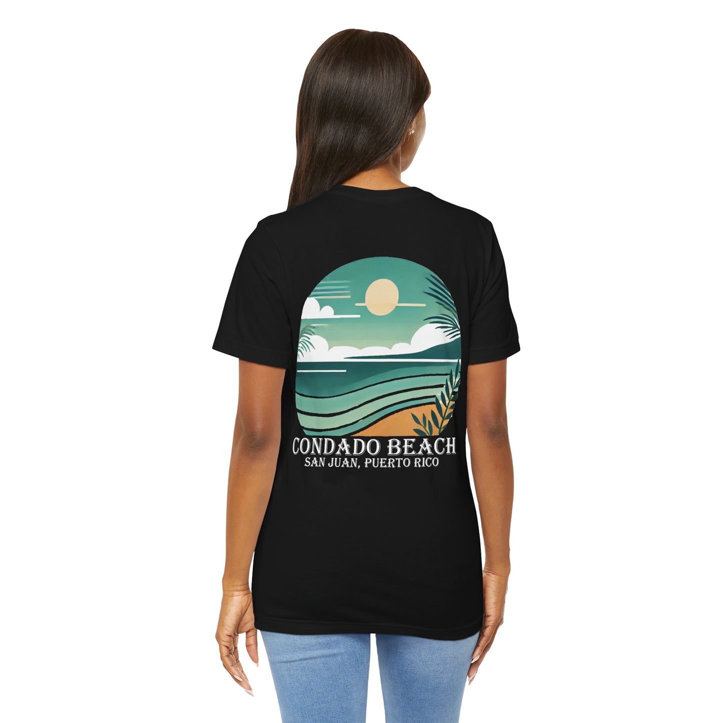 Coastal Vibes Condado Beach Unisex Jersey Short Sleeve Tee