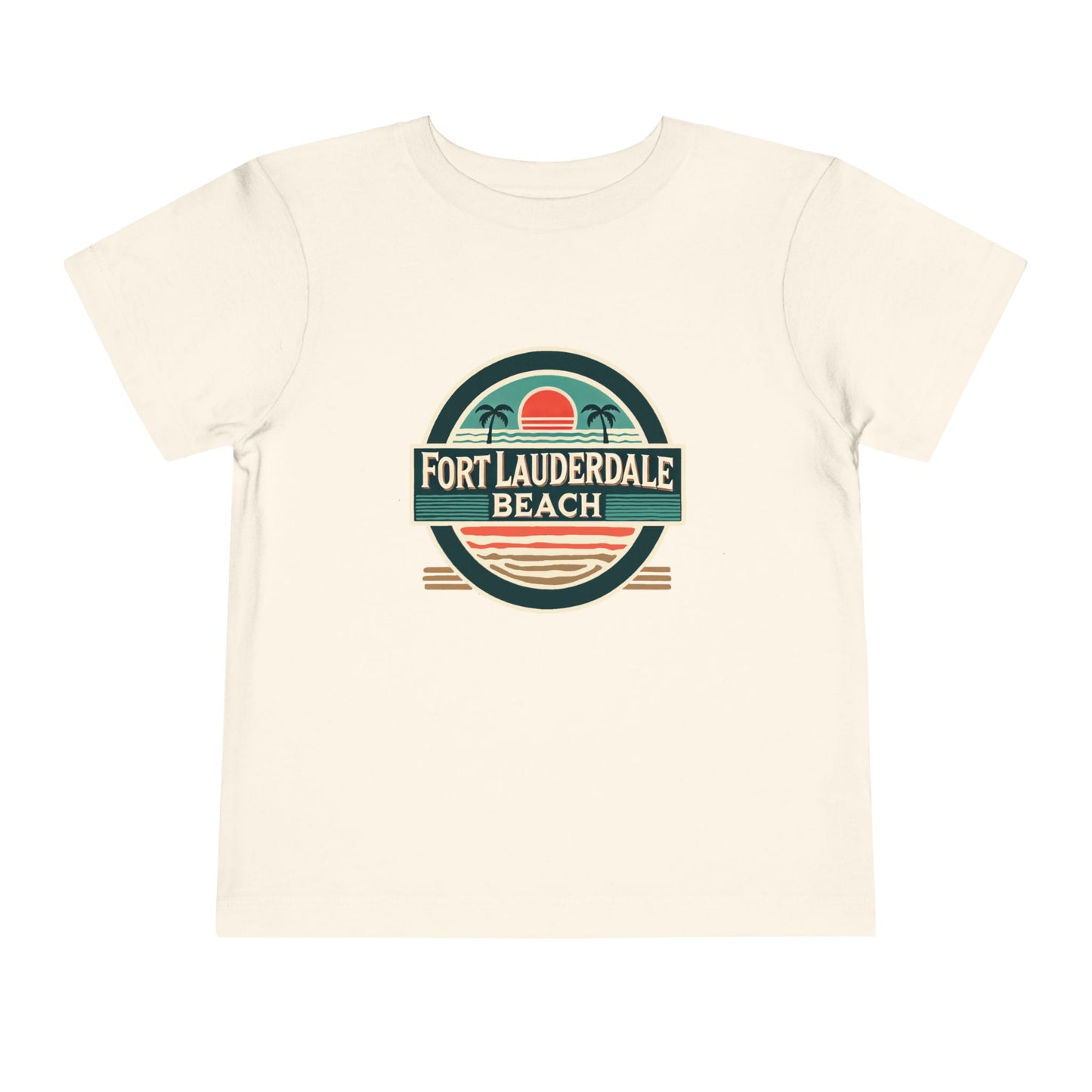 Vintage Fort Lauderdale Unisex Toddler Short Sleeve Tee