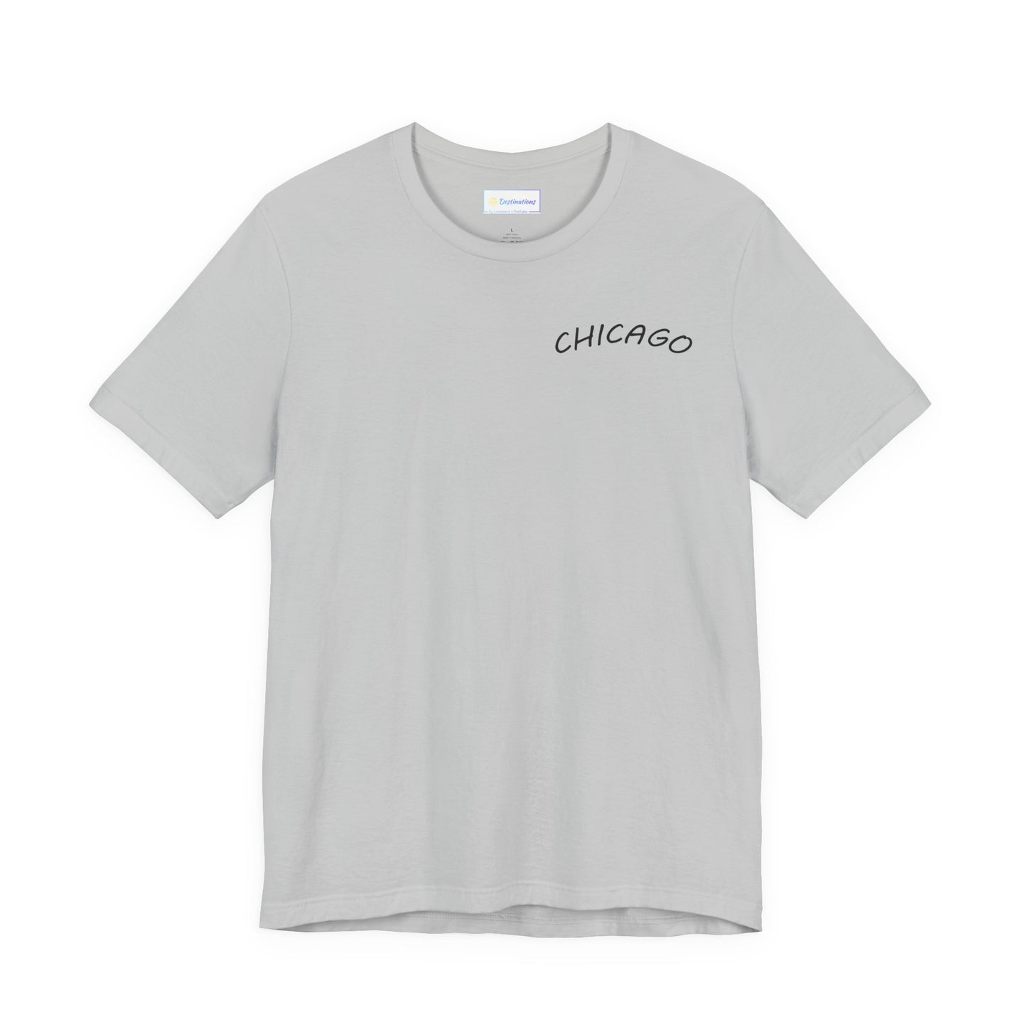 Retro Chicago Sunset Unisex Jersey Short Sleeve Tee