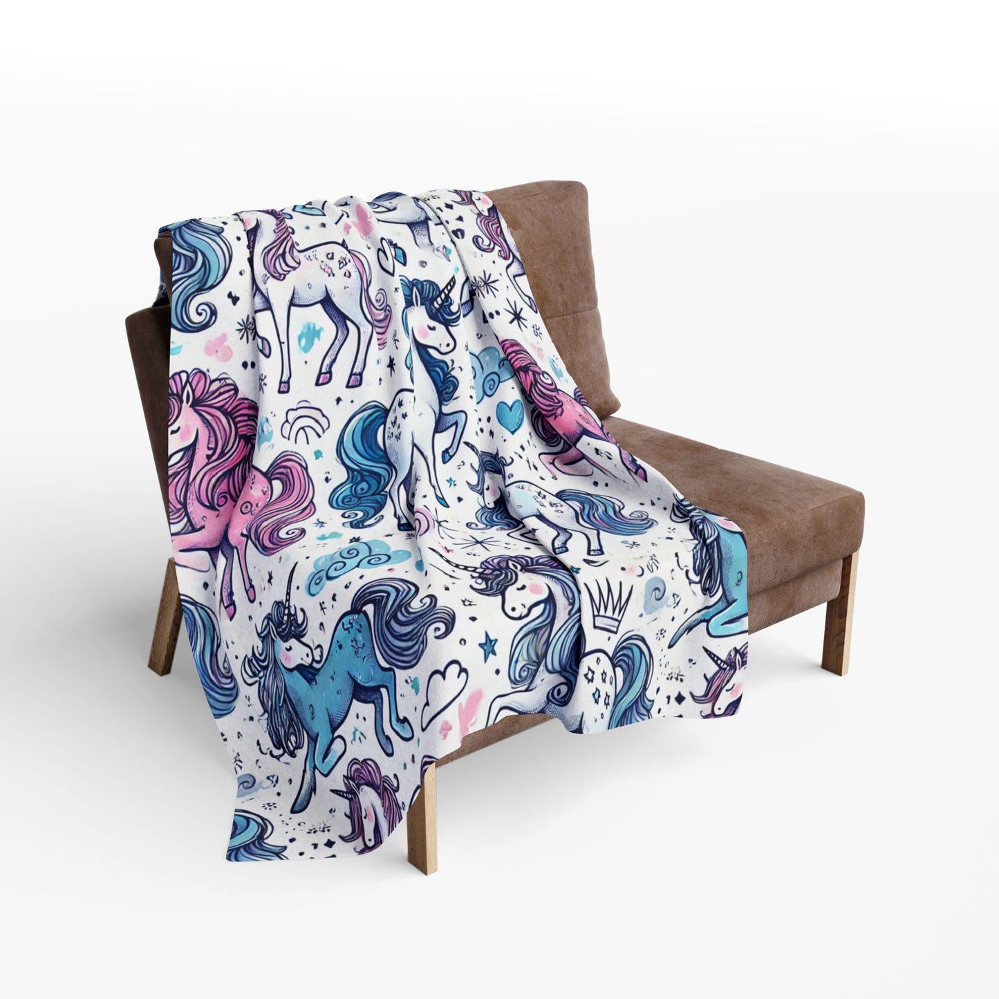 Unicorn Print Arctic Fleece Blanket