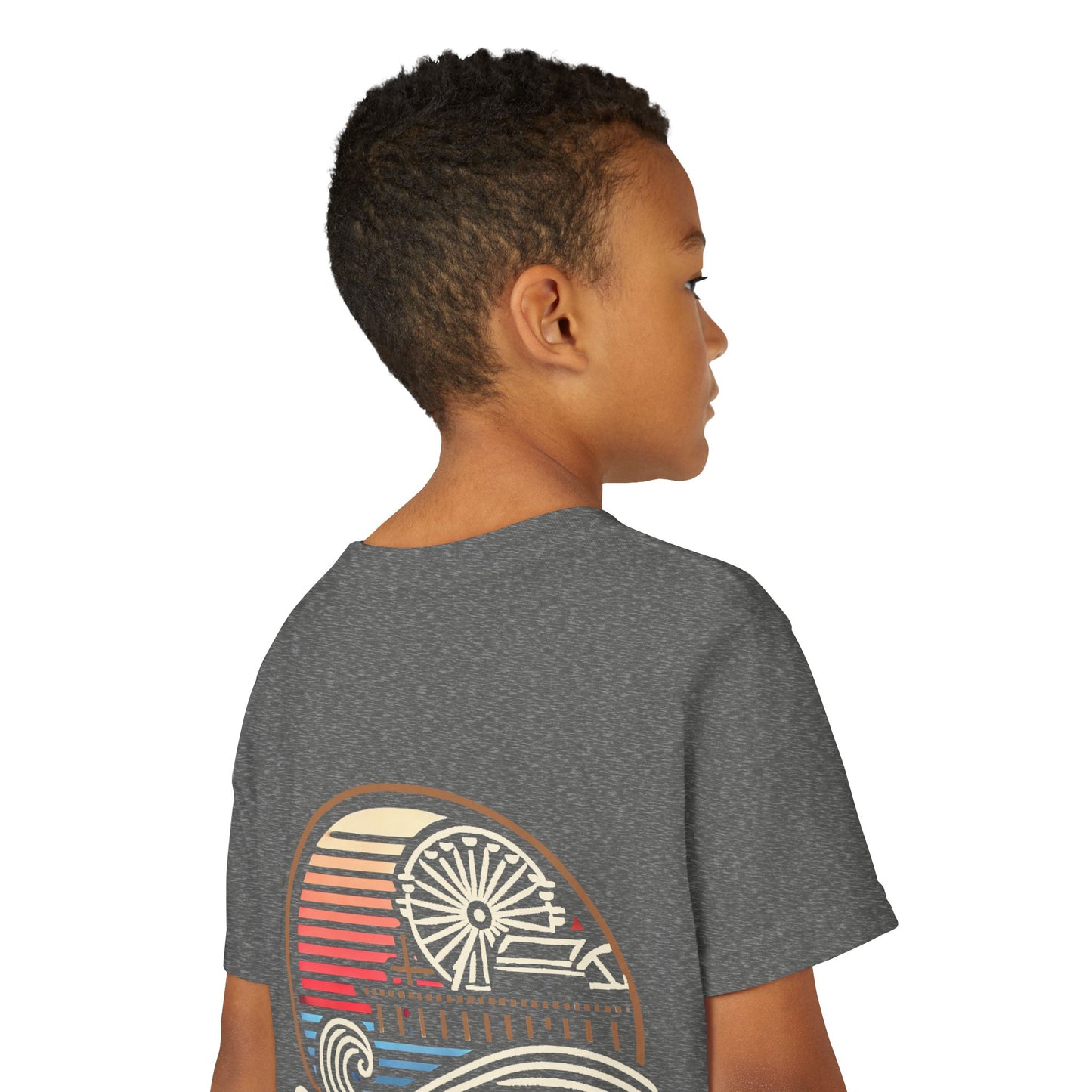 Vibrant Santa Monica Youth Short Sleeve Tee