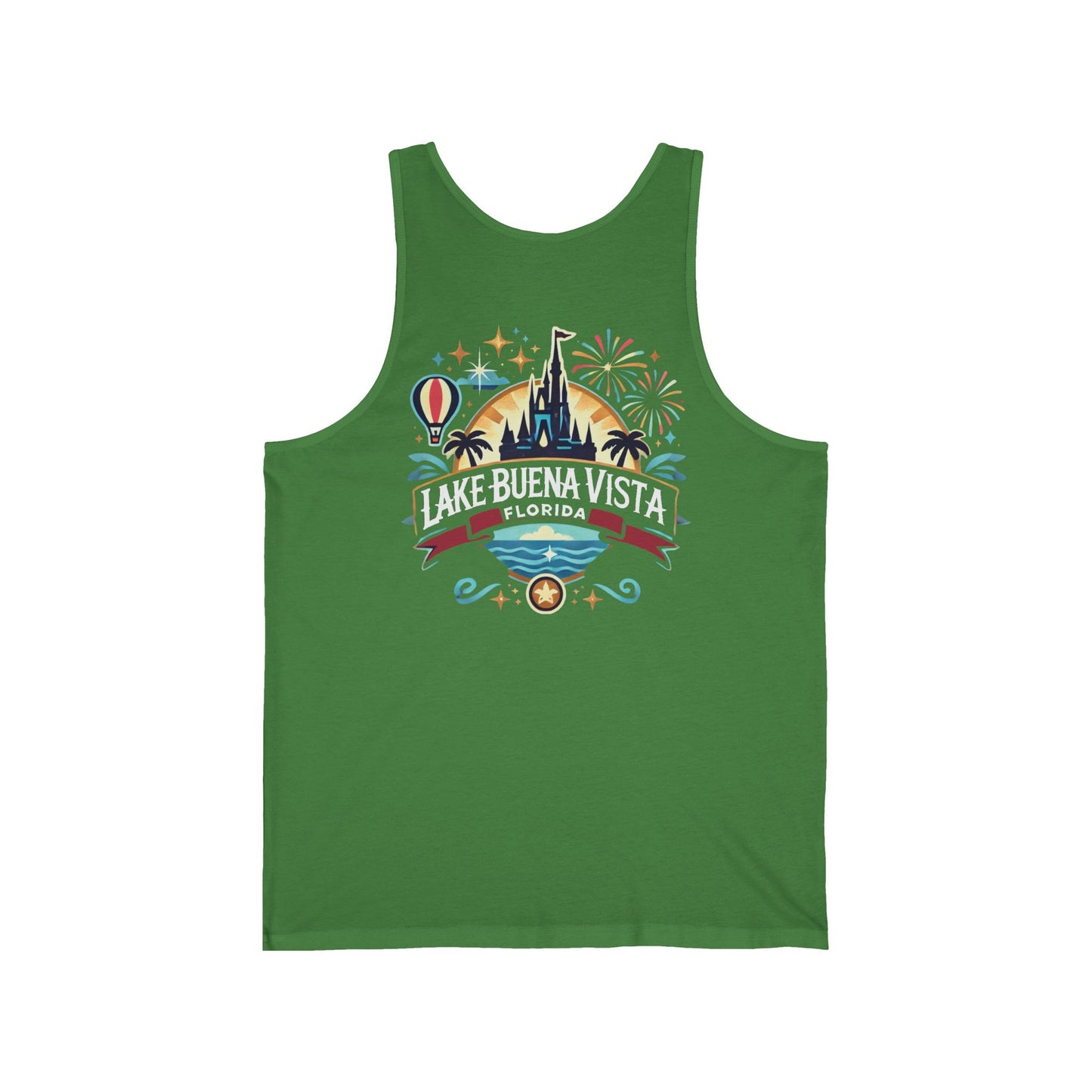 Adventurous Lake Buena Vista Unisex Jersey Tank
