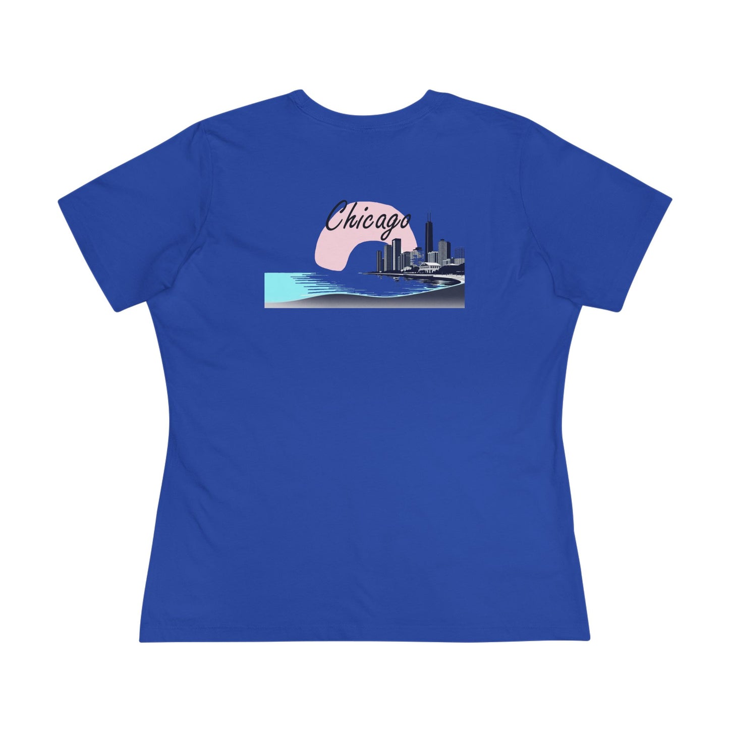 Elegant Chicago Skyline Women's Cotton Tee