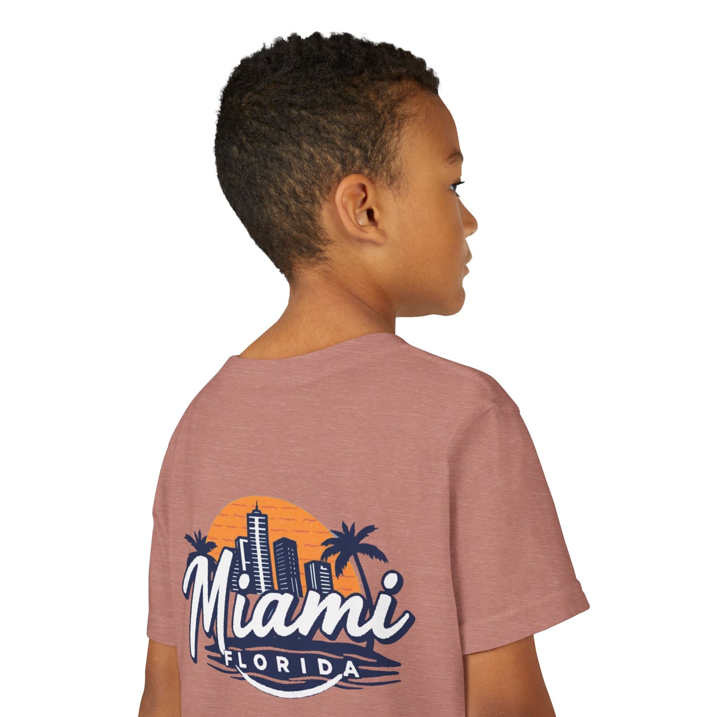 Retro Miami Unisex Youth Short Sleeve Tee