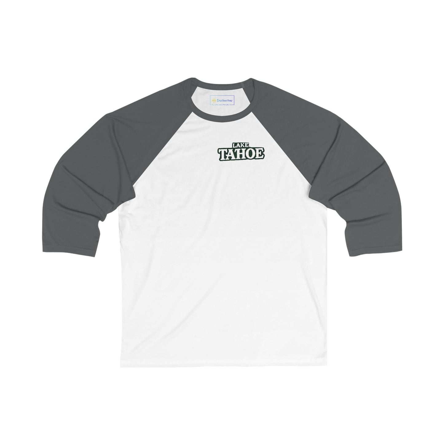 Vintage Lake Tahoe Men's 3/4 Sleeve Baseball Tee