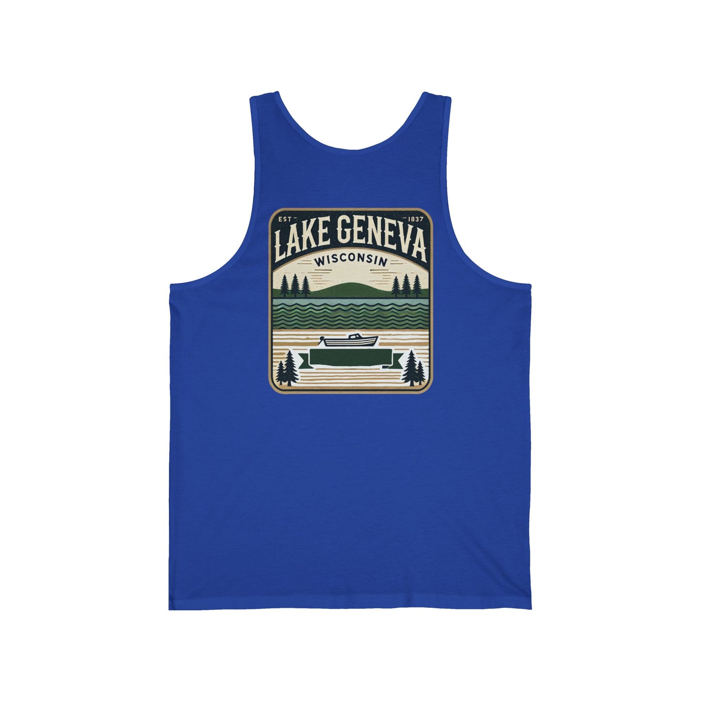 Vintage Lake Geneva Unisex Jersey Tank