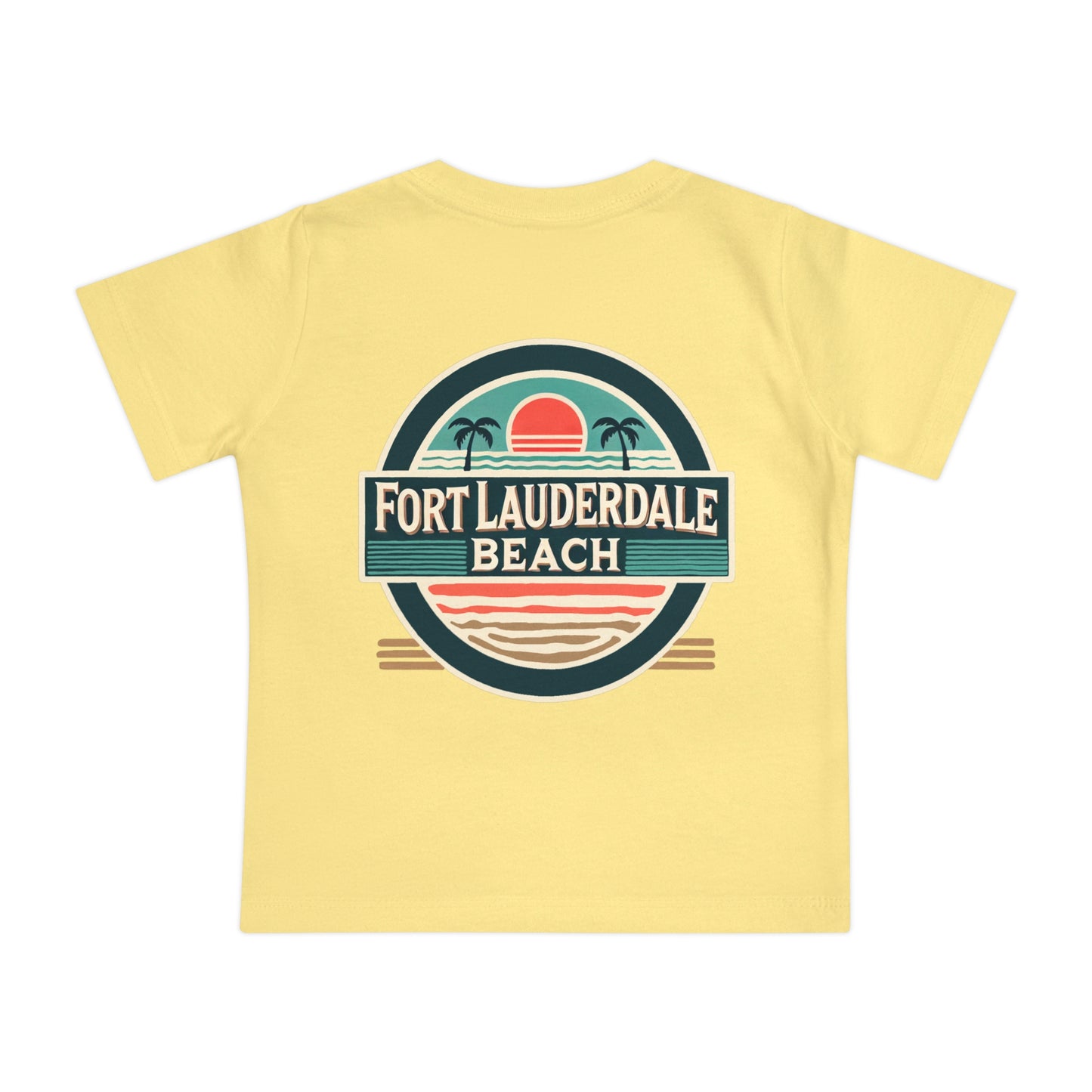 Vintage Fort Lauderdale Unisex Baby Short Sleeve T-Shirt