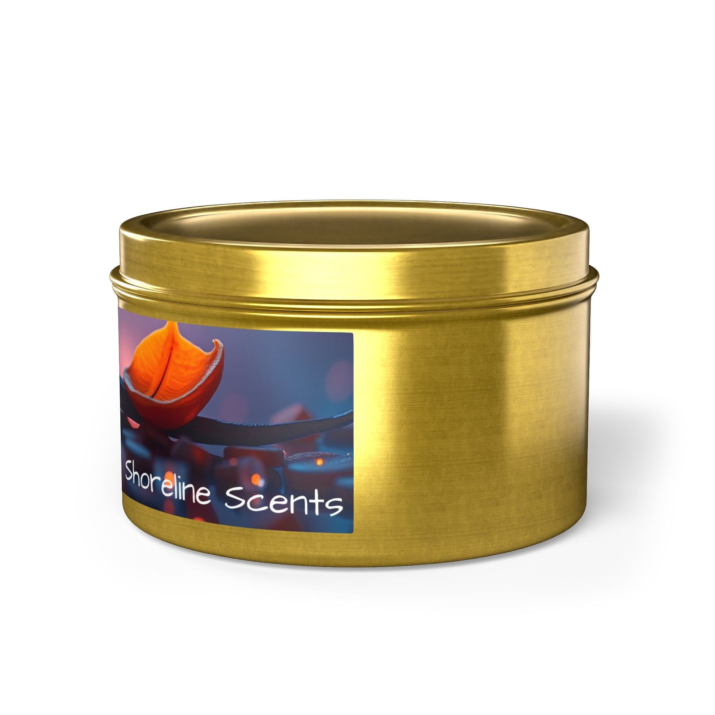Vanilla Bean Scented Rustic Tin Candle
