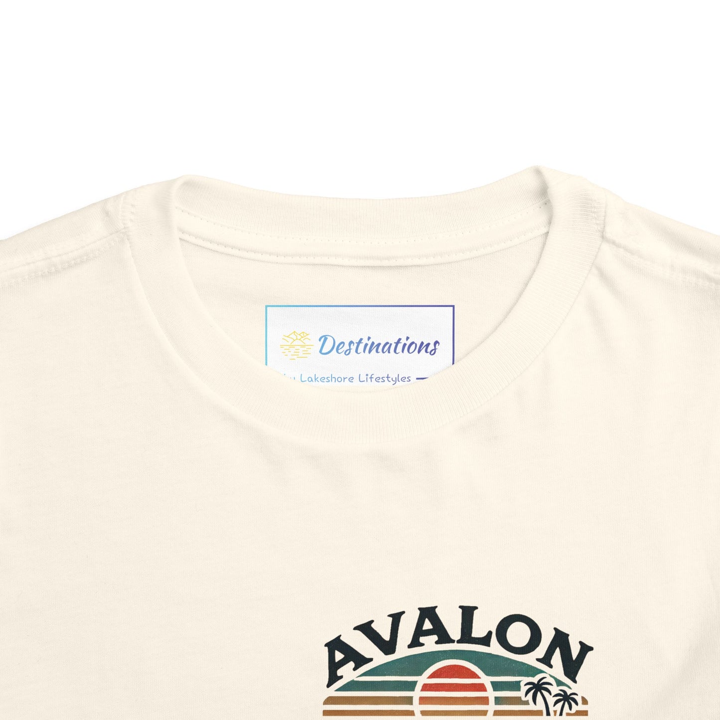 Retro Avalon Sunset Unisex Toddler Short Sleeve Tee