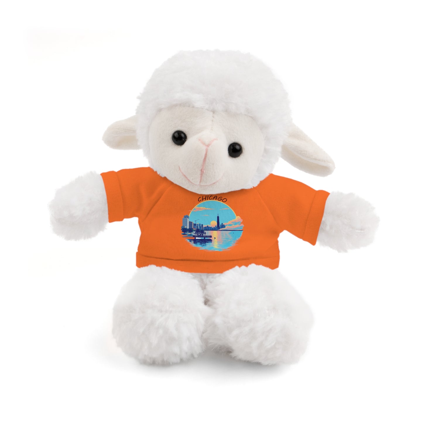 Retro Chicago Sunset Stuffed Animals with Tee