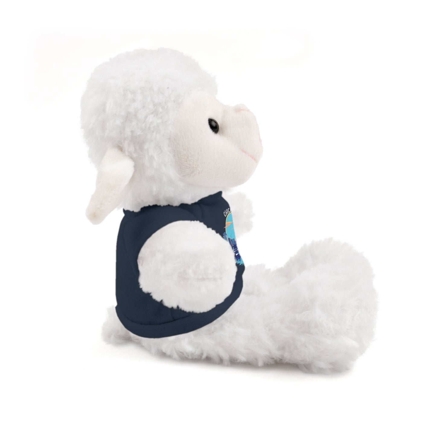 Retro Chicago Sunset Stuffed Animals with Tee