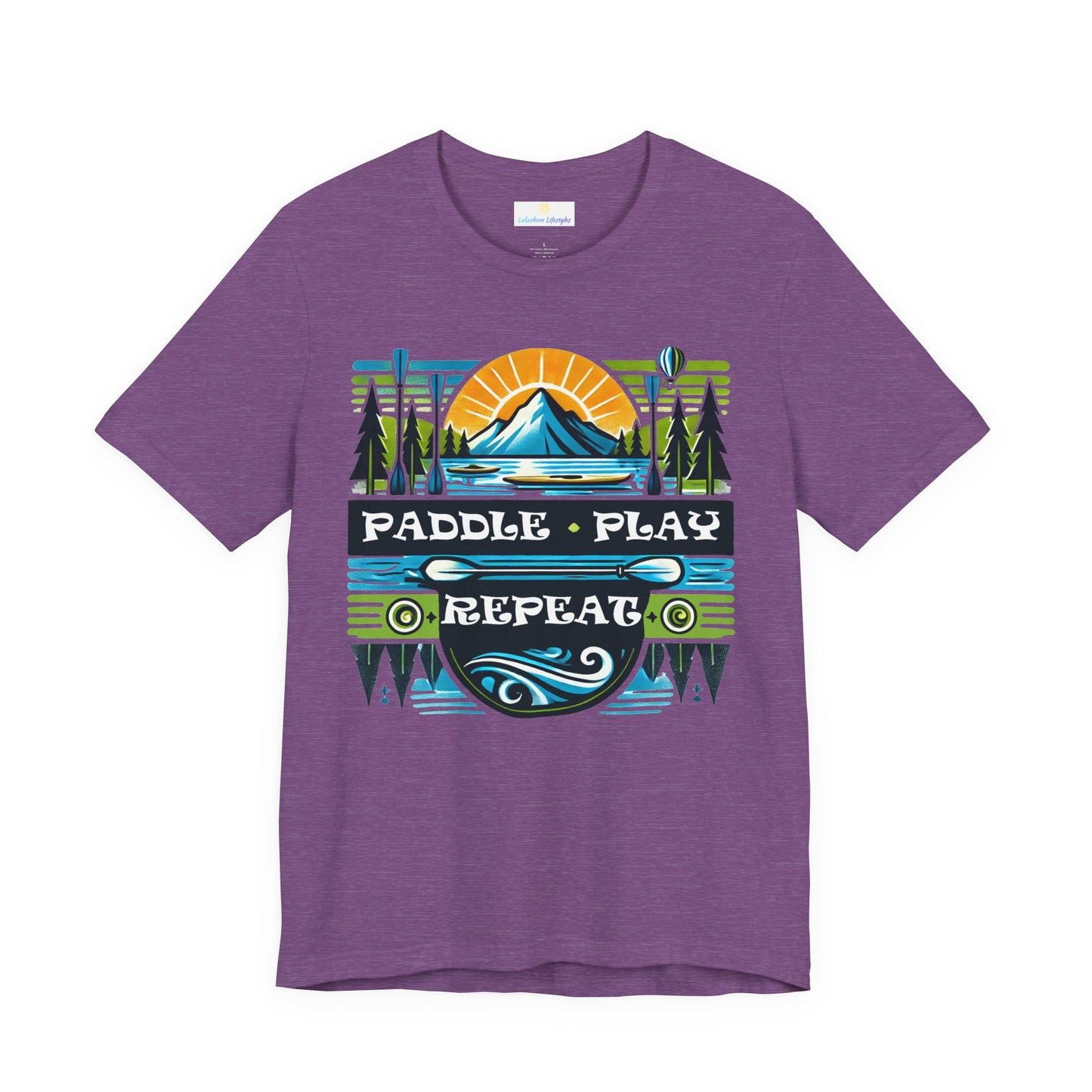 Paddle, Play, Repeat Short Sleeve Tee