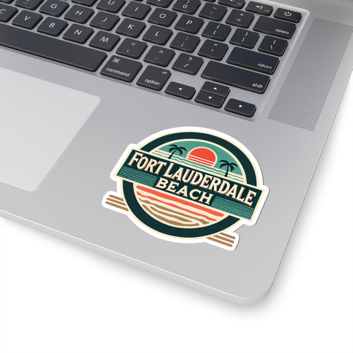Vintage Fort Lauderdale Kiss-Cut Sticker