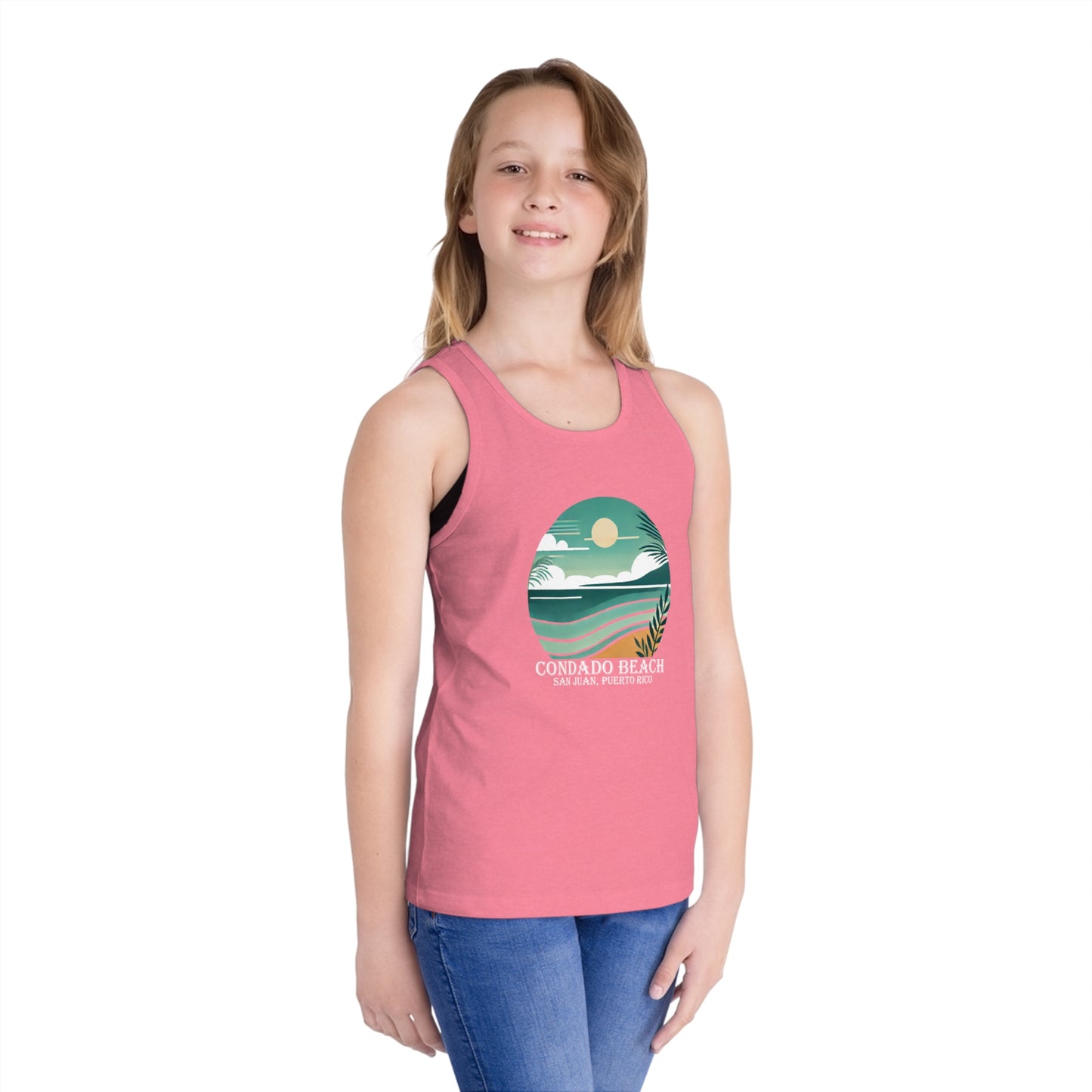Coastal Vibes Condado Beach Unisex Kids Jersey Tank Top
