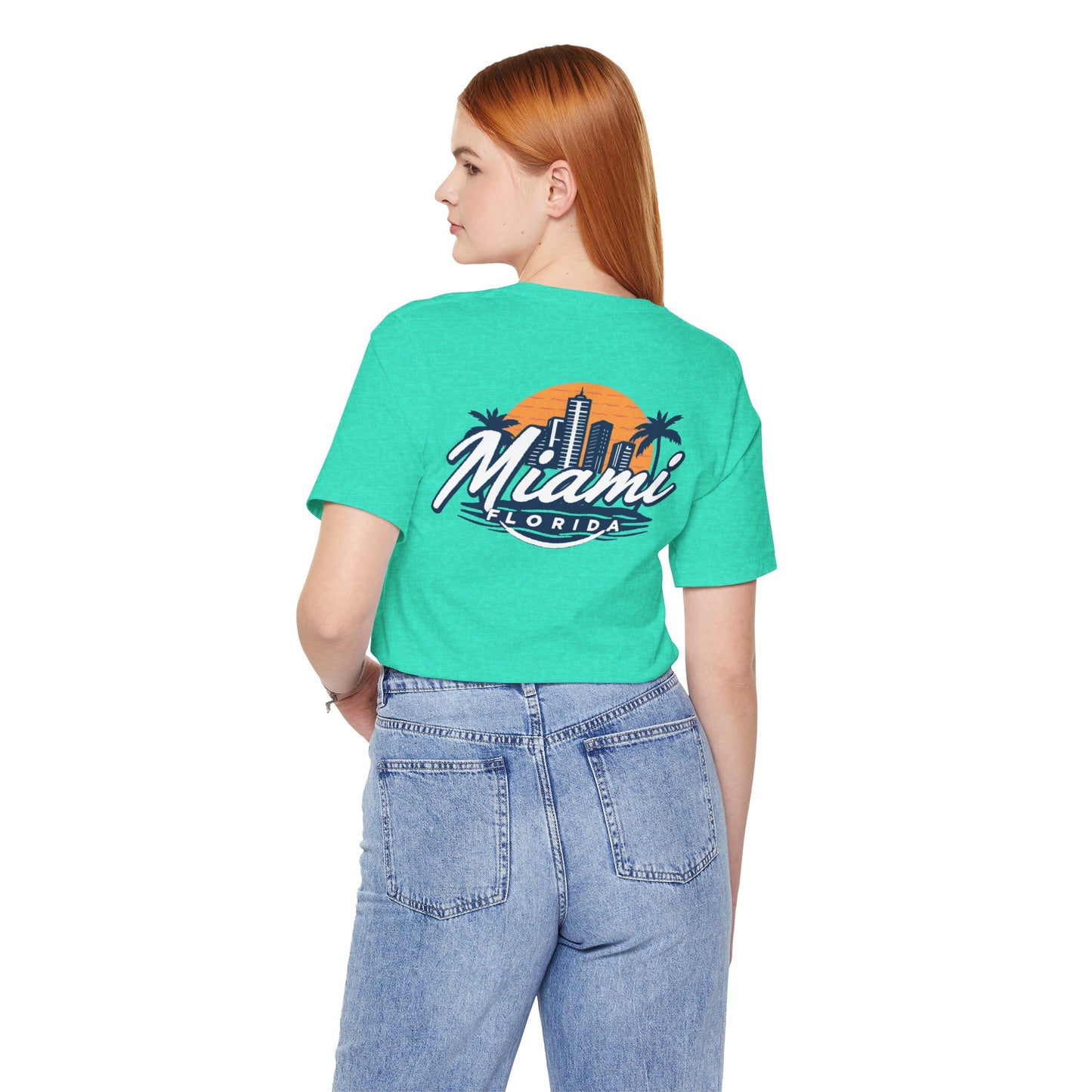 Retro Miami Unisex Jersey Short Sleeve Tee