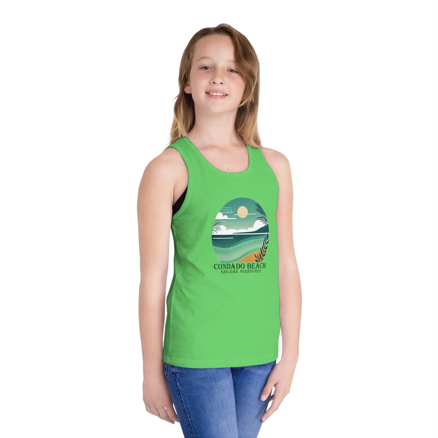 Coastal Vibes Condado Beach Unisex Kids Jersey Tank Top