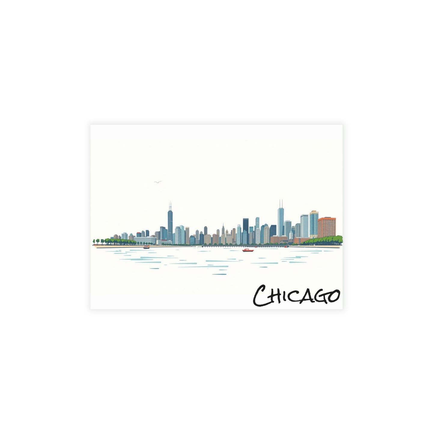 Chicago Skyline 2 Postcard Bundle