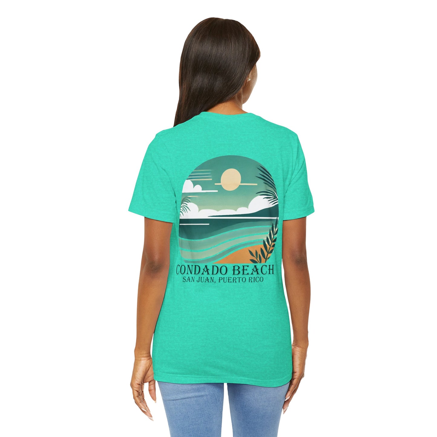 Coastal Vibes Condado Beach Unisex Jersey Short Sleeve Tee
