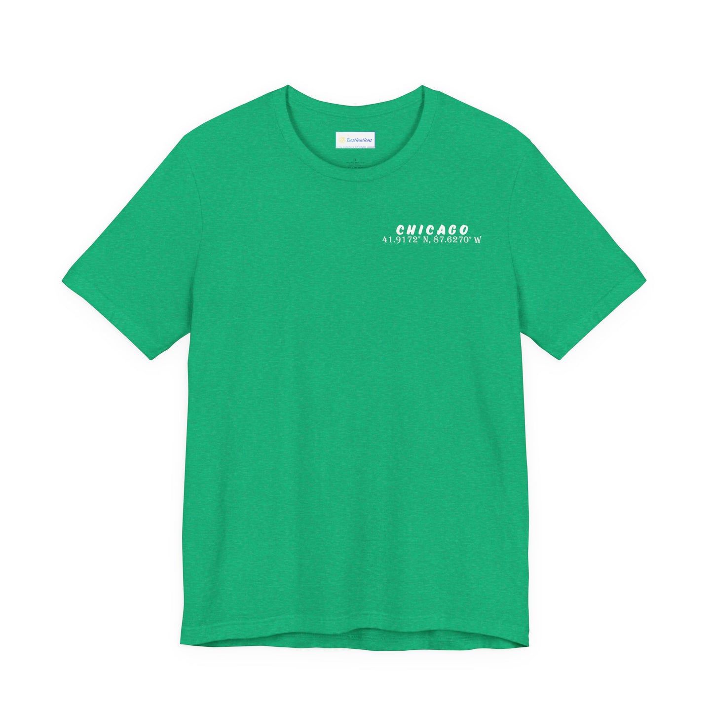 Latitudes Chicago Skyline Unisex Jersey Short Sleeve Tee