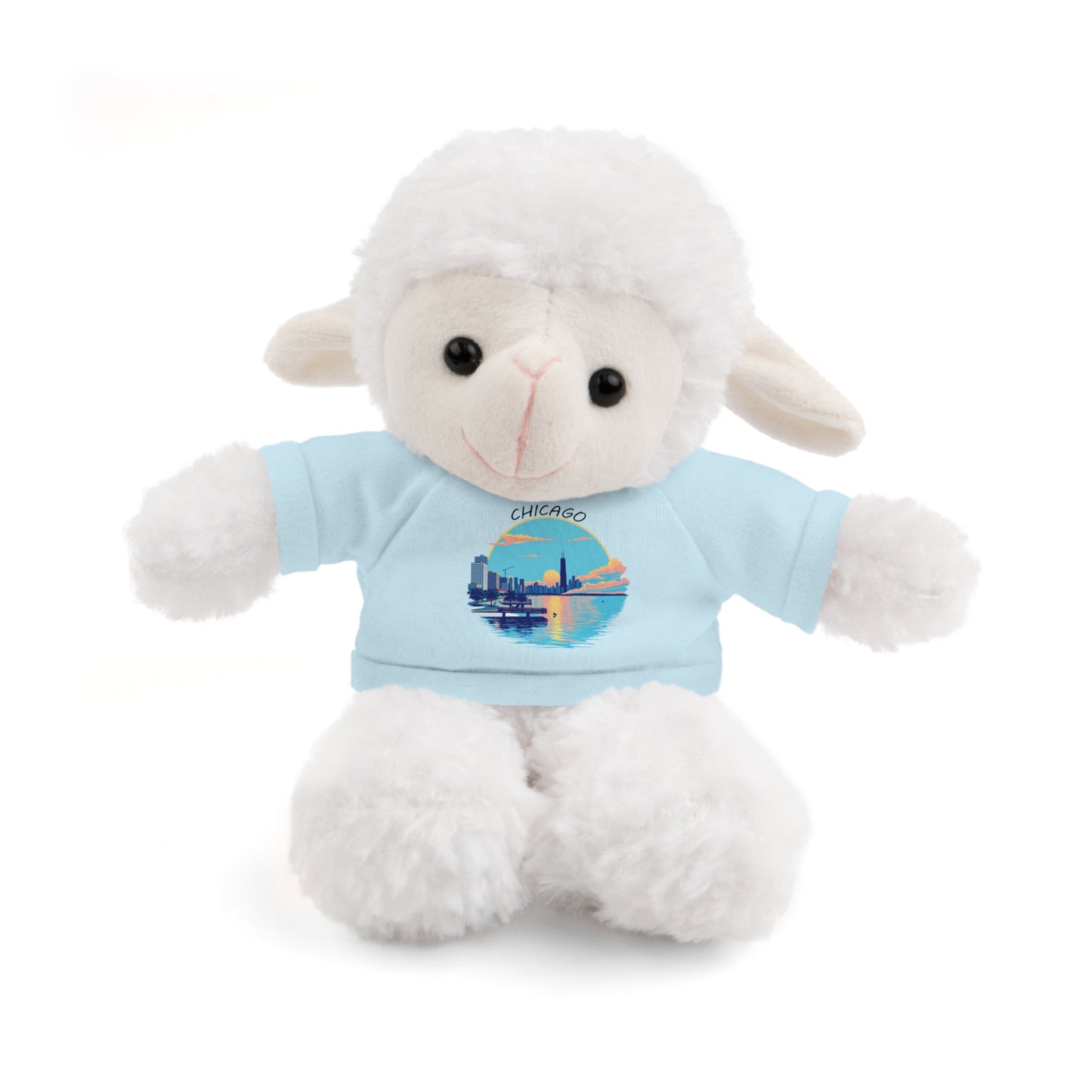 Retro Chicago Sunset Stuffed Animals with Tee