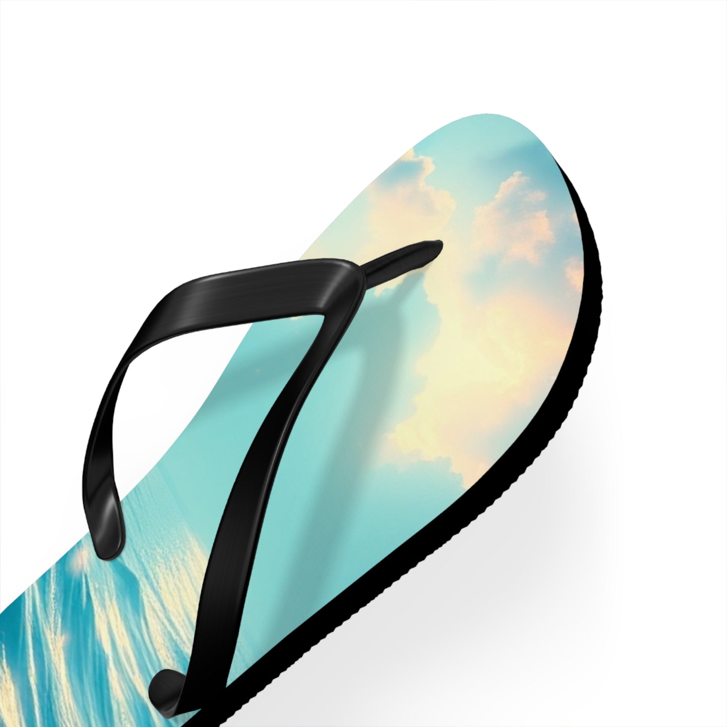 Ocean Waves Flip Flops