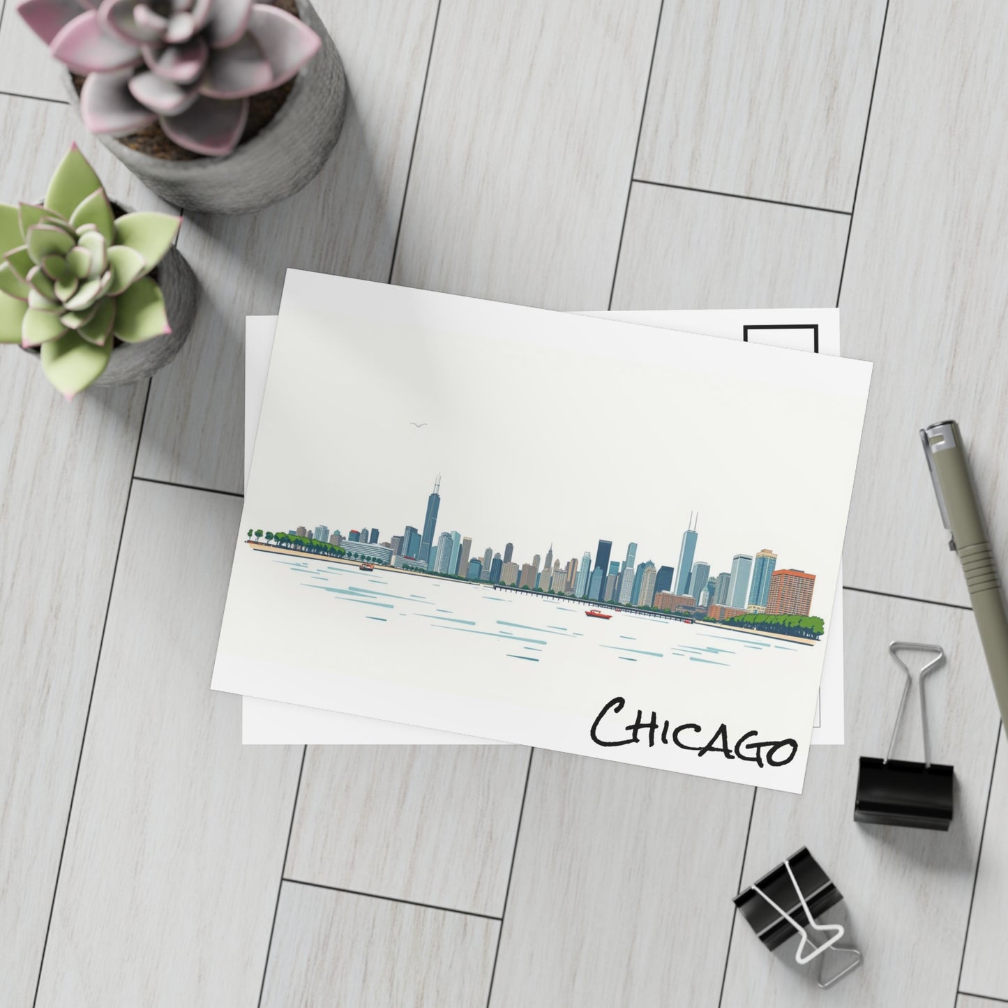 Chicago Skyline 2 Postcard Bundle