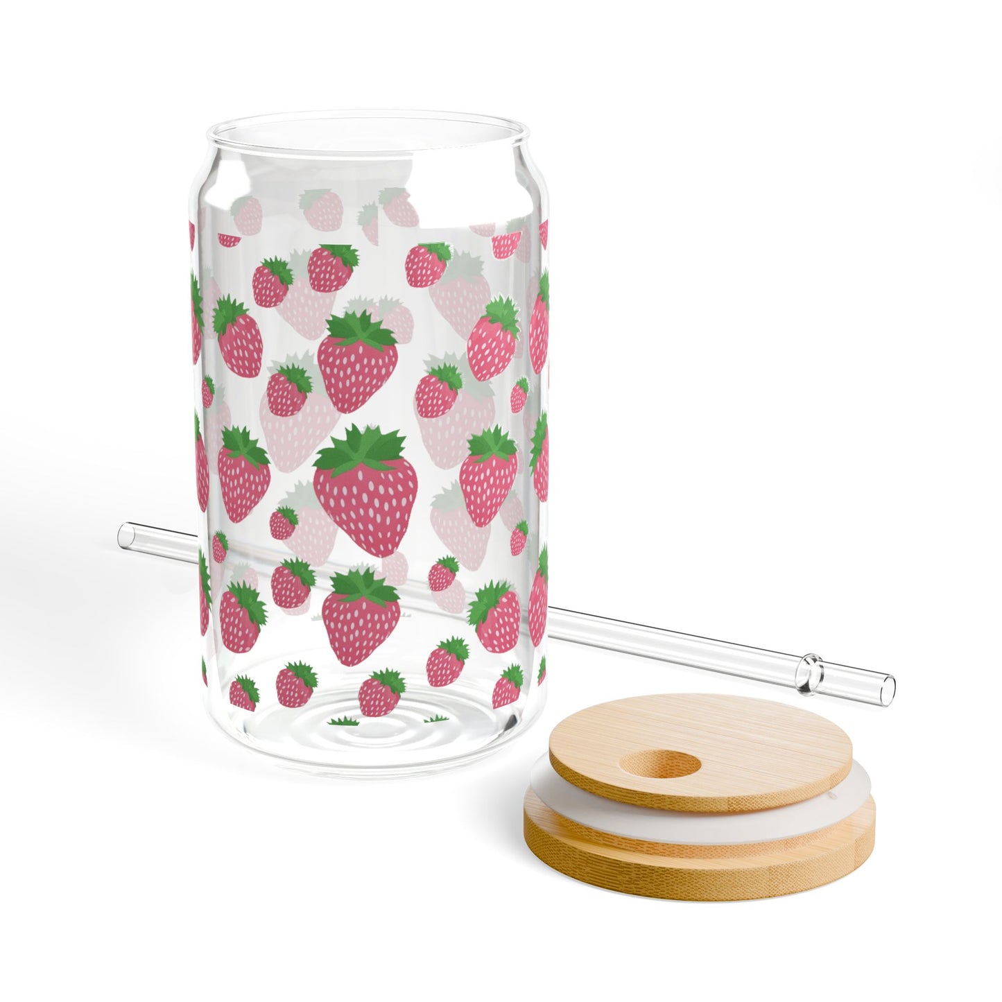 Strawberry Sipper Glass