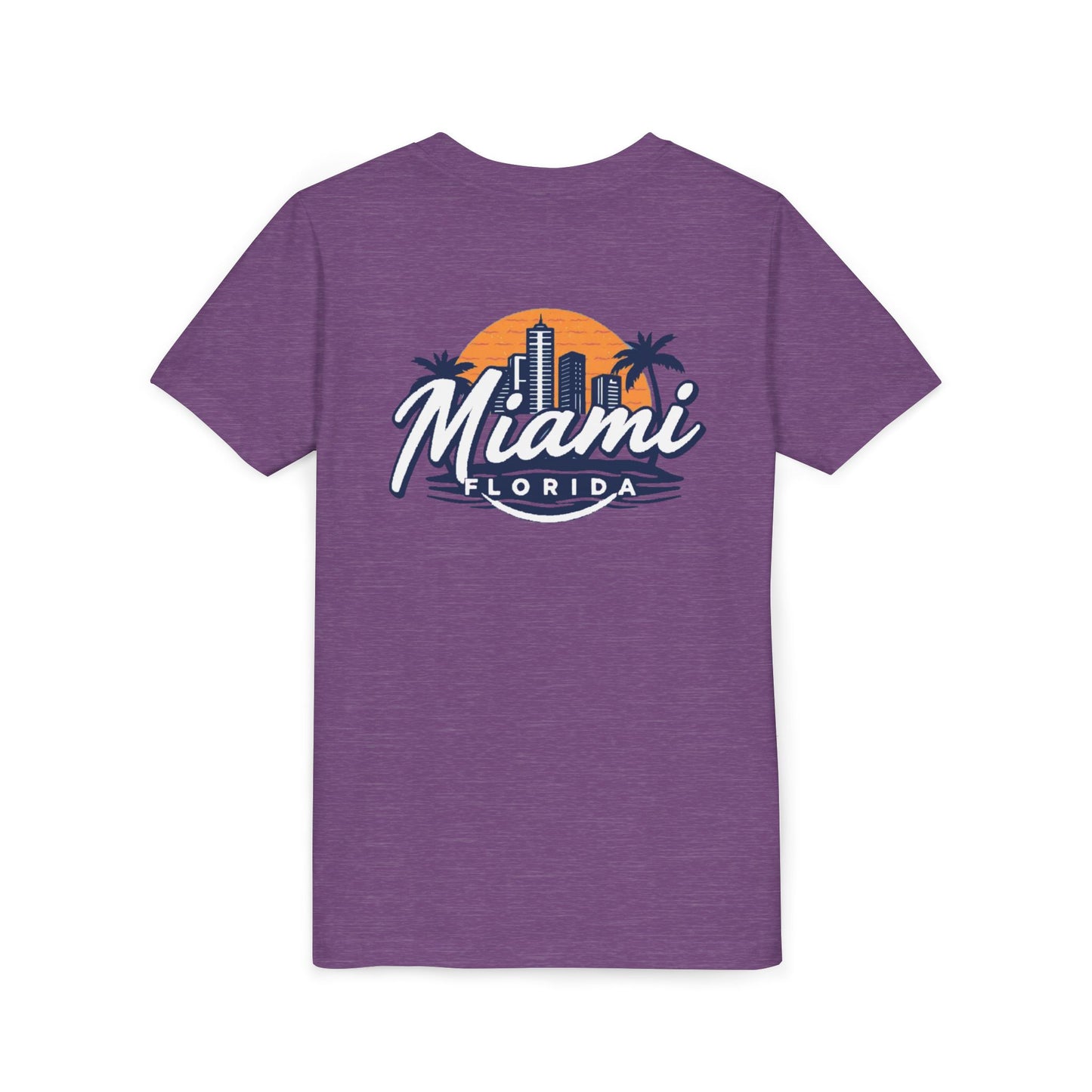 Retro Miami Unisex Youth Short Sleeve Tee