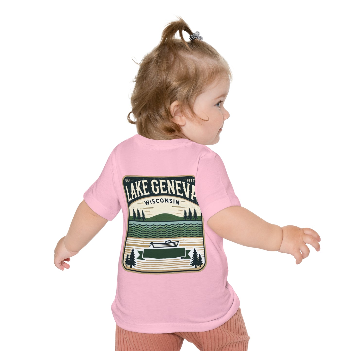 Vintage Lake Geneva Unisex Baby Short Sleeve T-Shirt