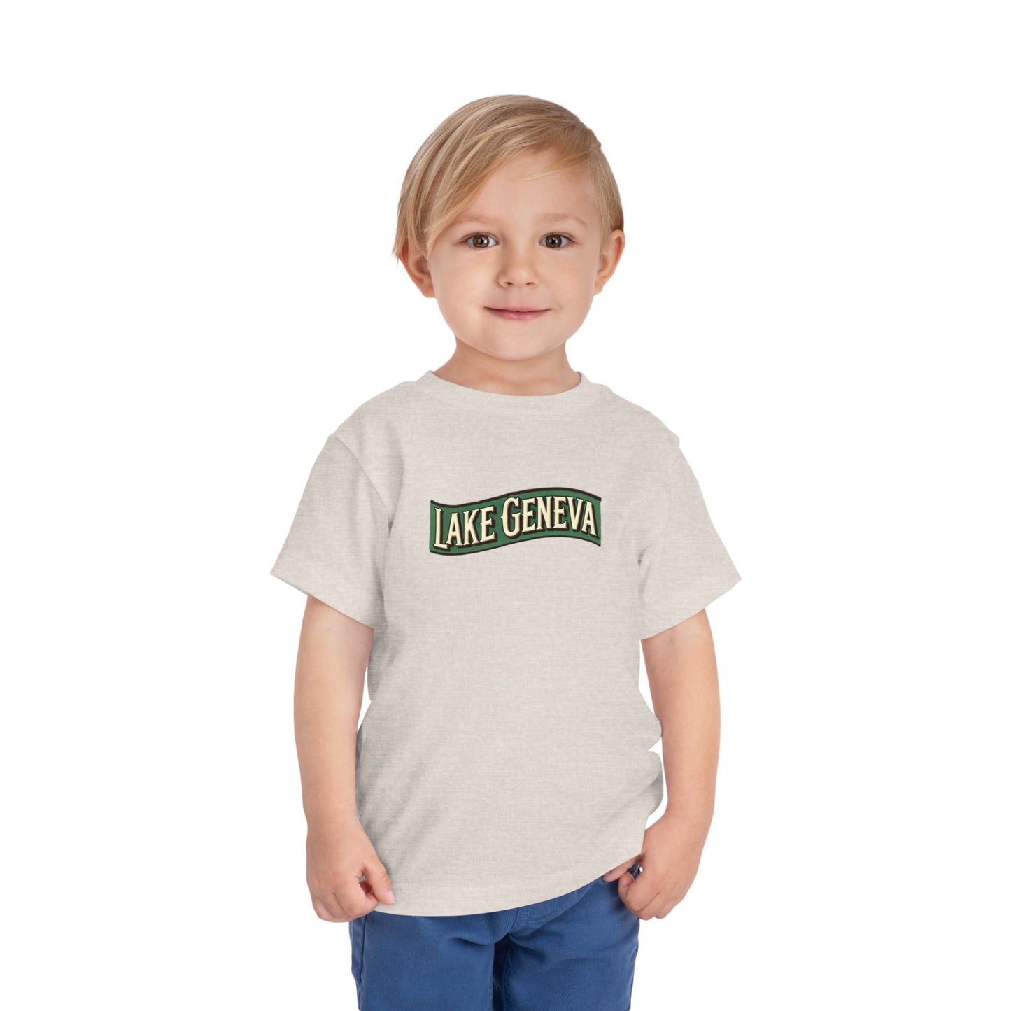 Retro Lake Geneva Unisex Toddler Short Sleeve Tee