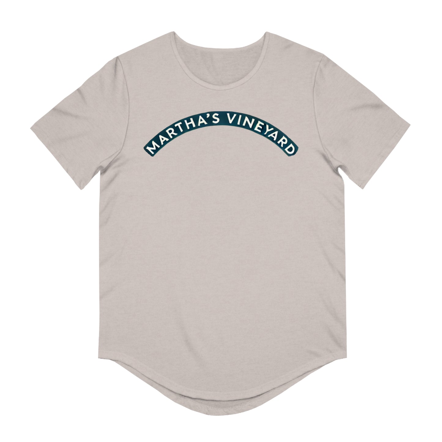 Vintage Martha's Vineyard Men's Jersey Curved Hem Tee