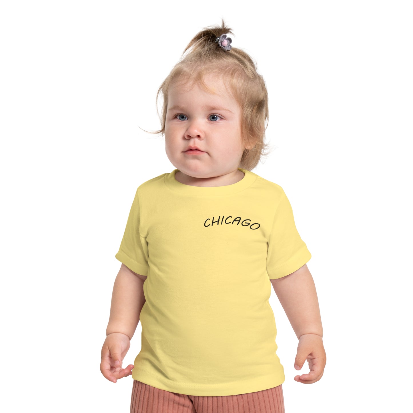 Retro Chicago Sunset Unisex Baby Short Sleeve T-Shirt